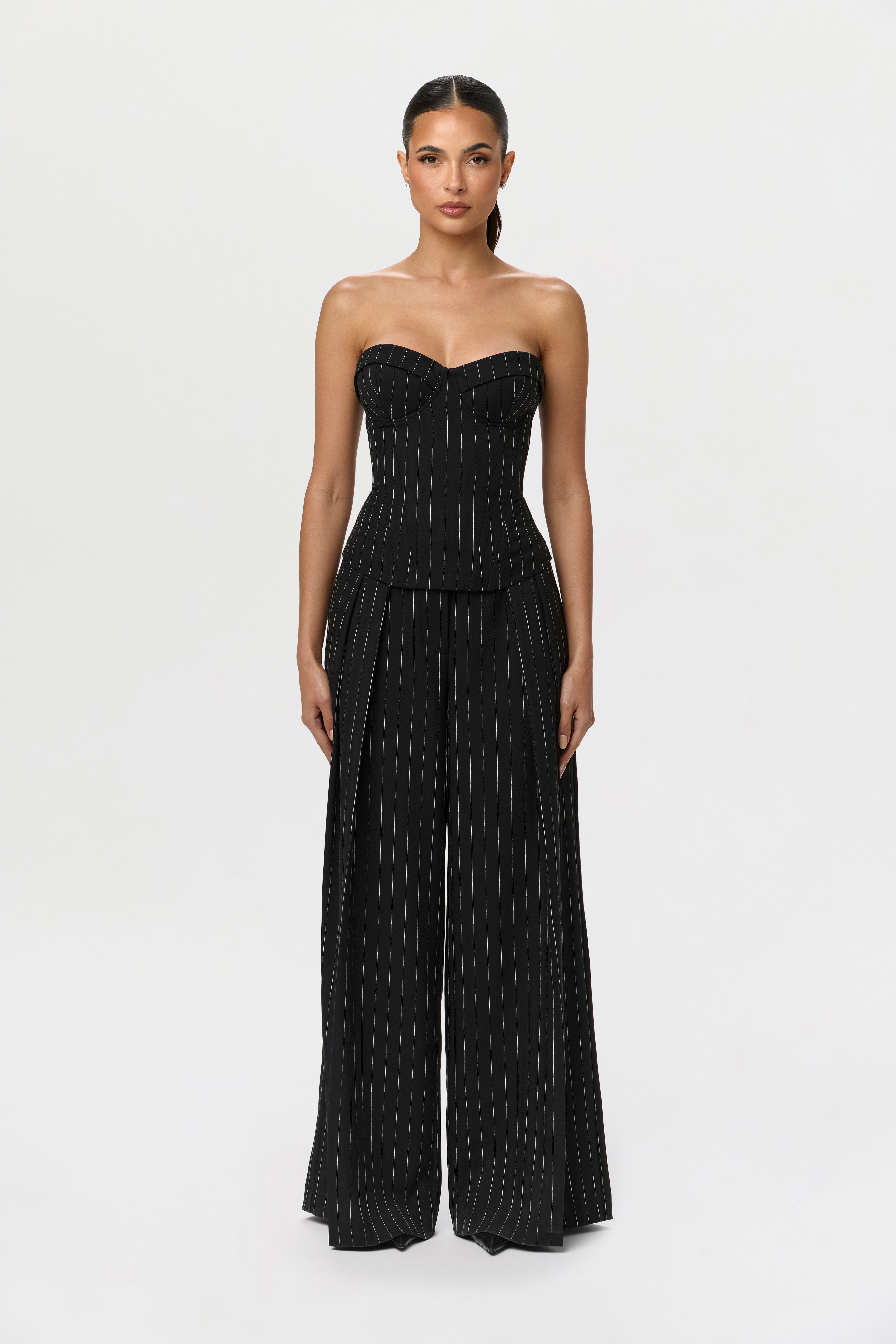 Suiting Pinstripe Bustier – Naked Wardrobe