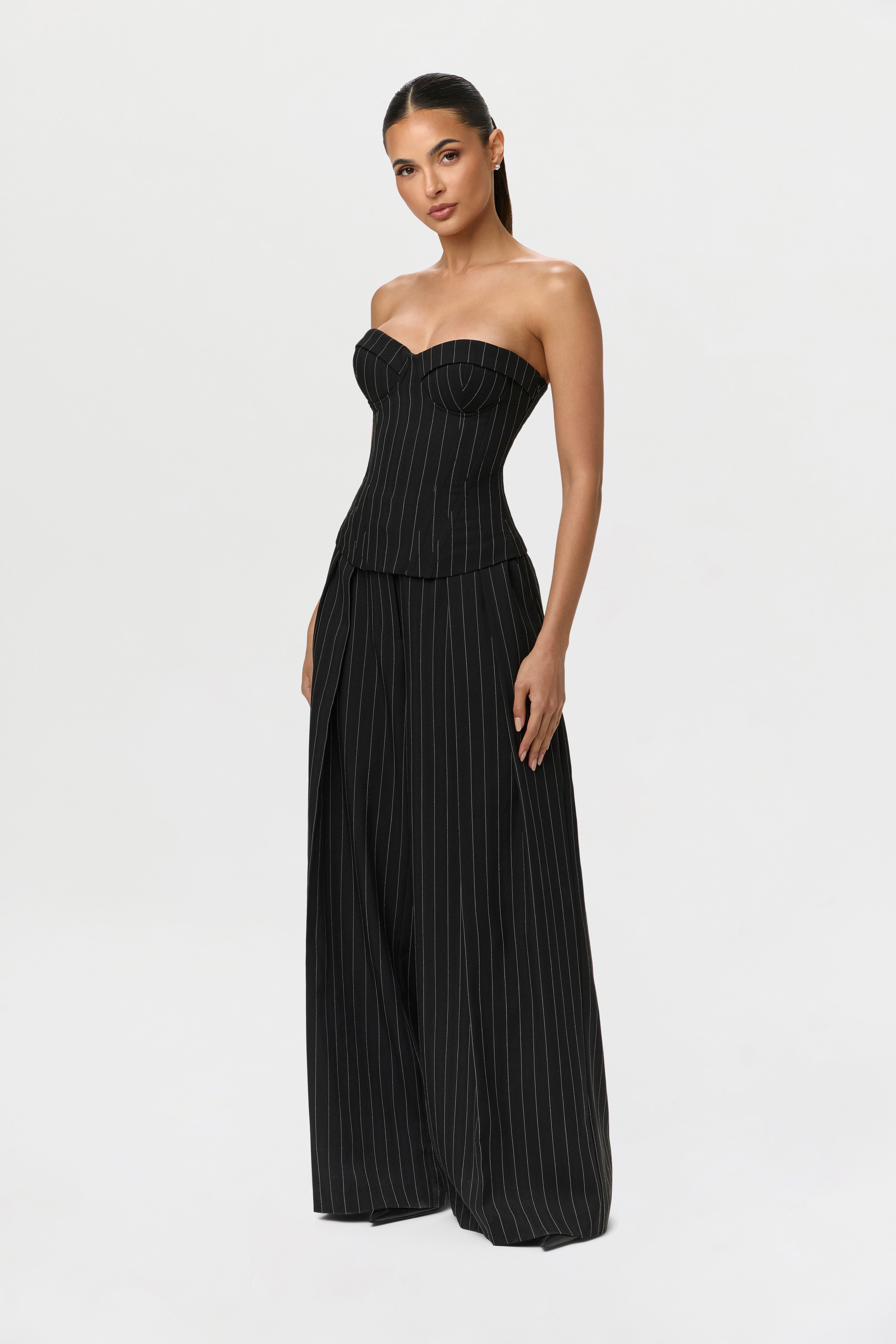 Suiting Pinstripe Bustier – Naked Wardrobe