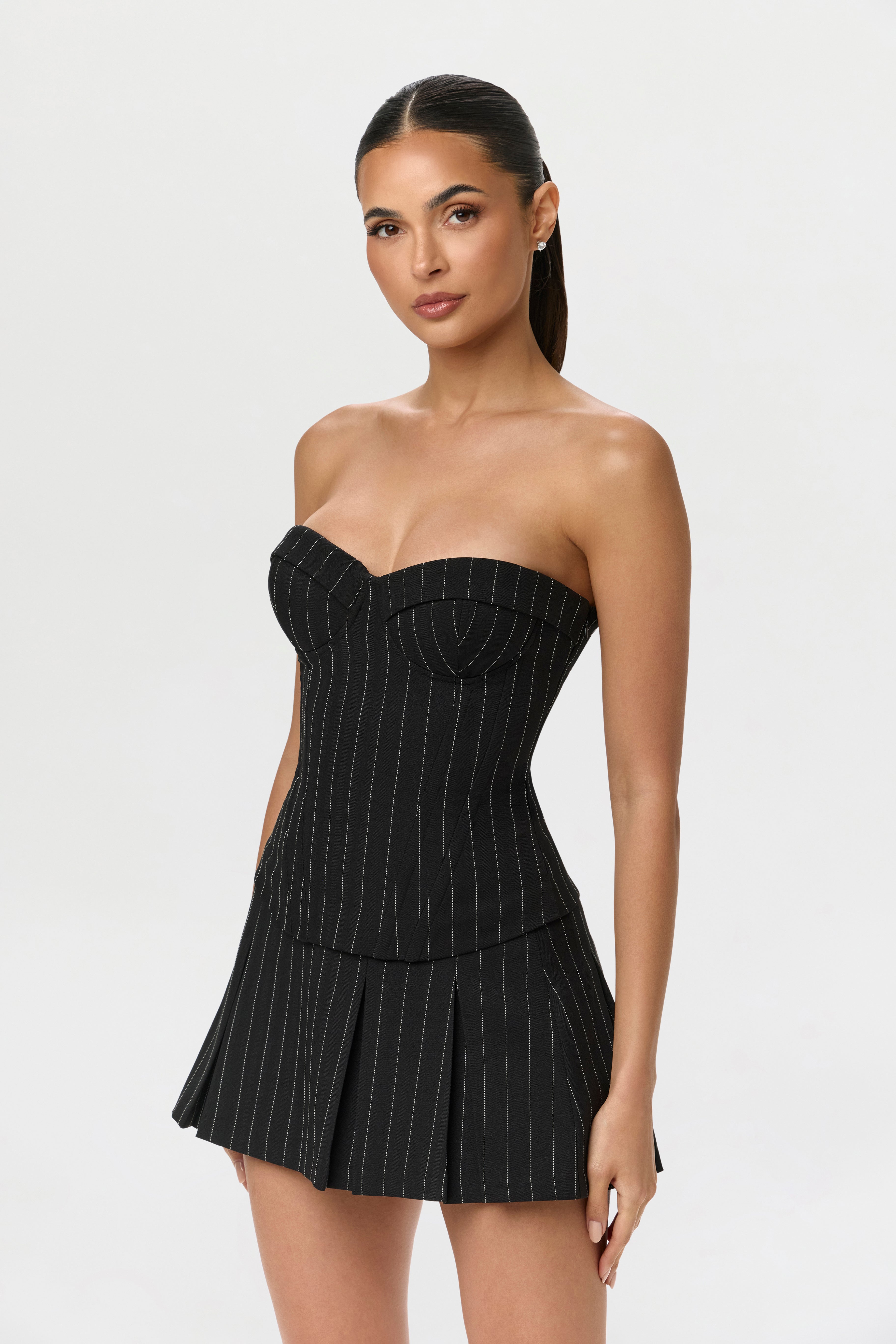 Suiting Pinstripe Bustier – Naked Wardrobe