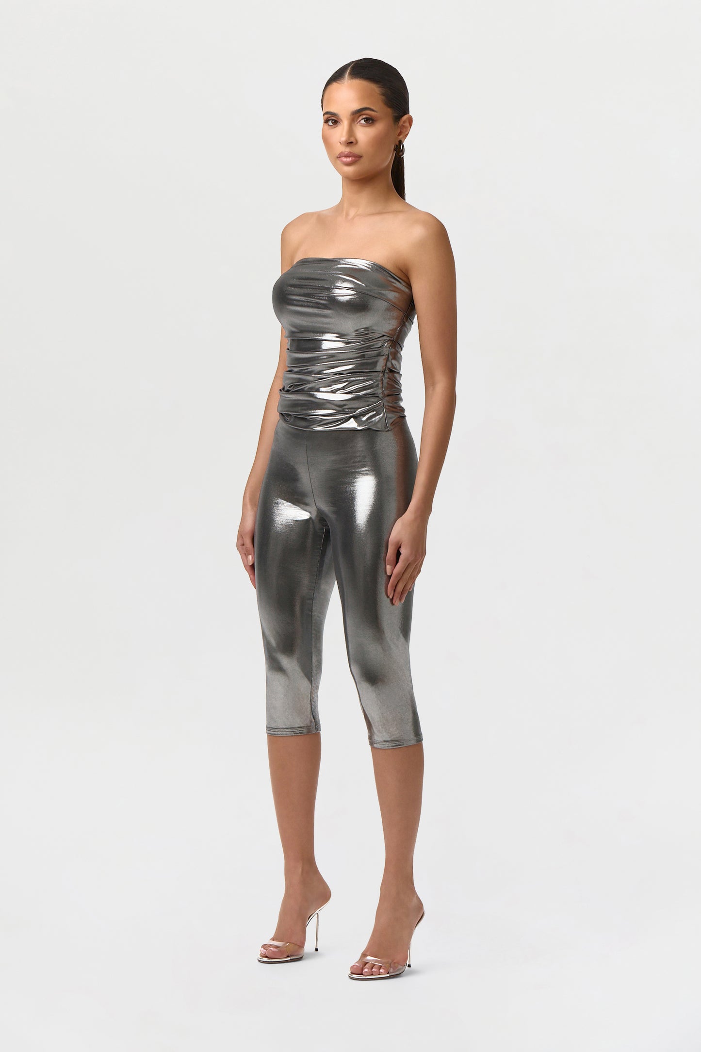 Liquid Jersey Capri Leggings