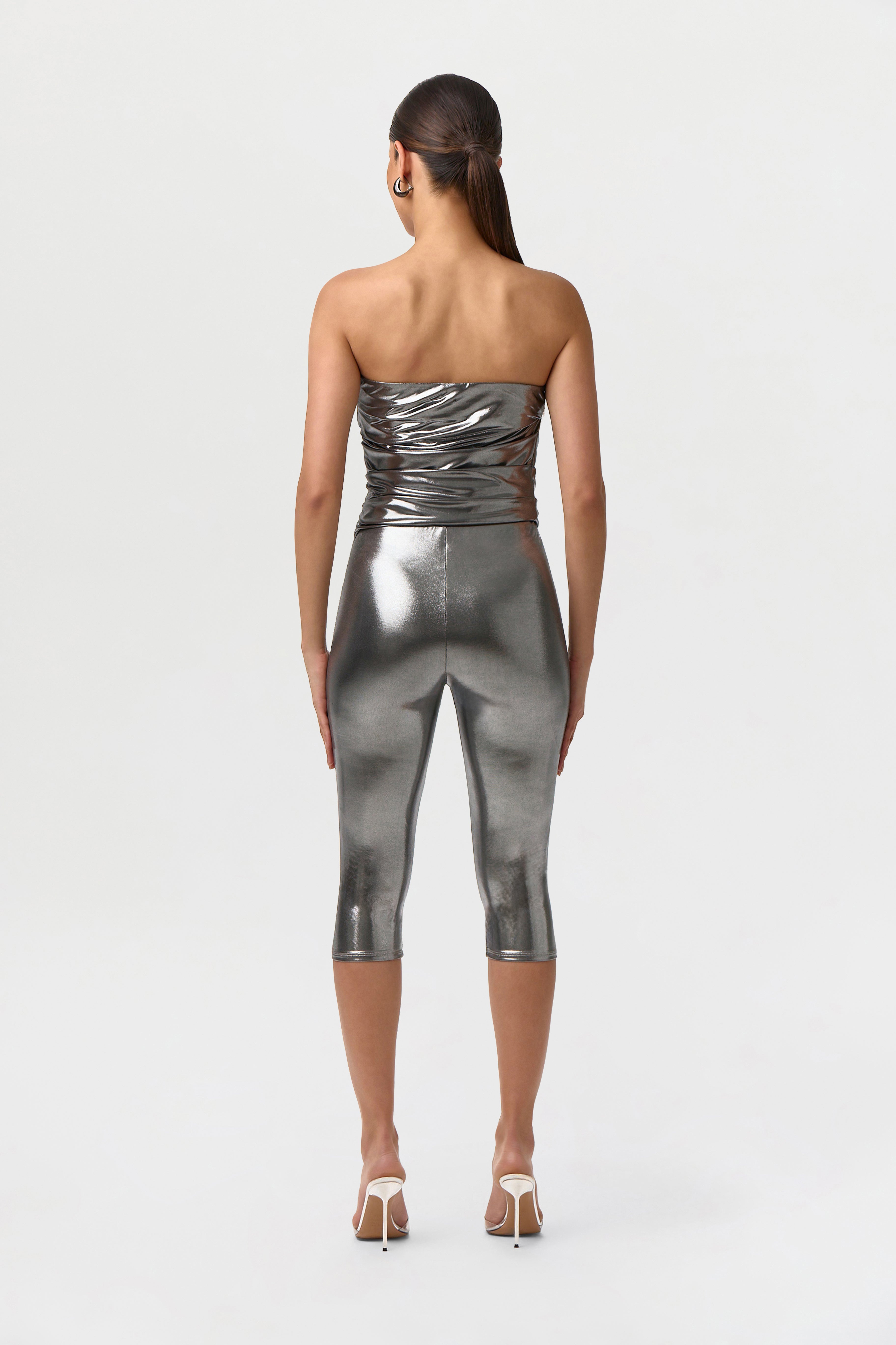 Foil Jersey Capri Leggings – Naked Wardrobe