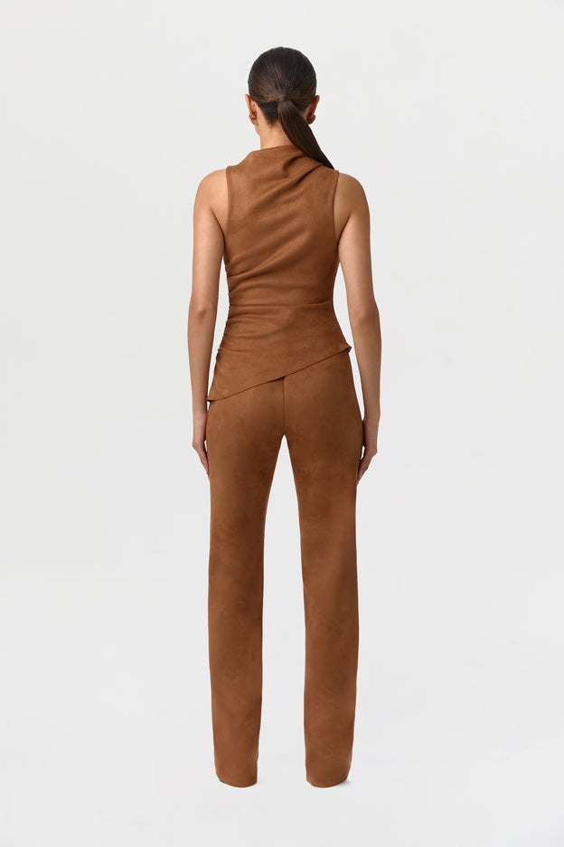 Faux Suede Pants