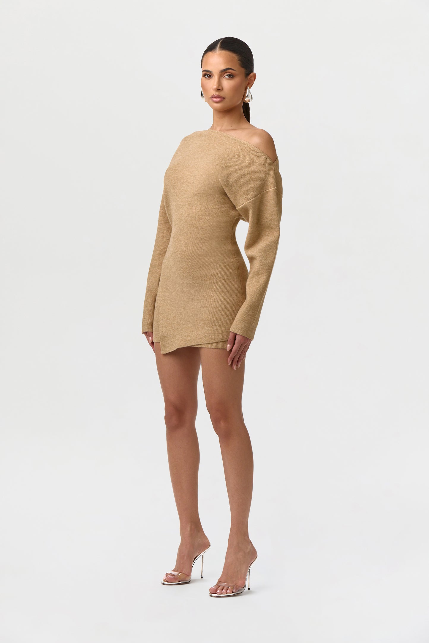 Knit High Waist Mini Skirt