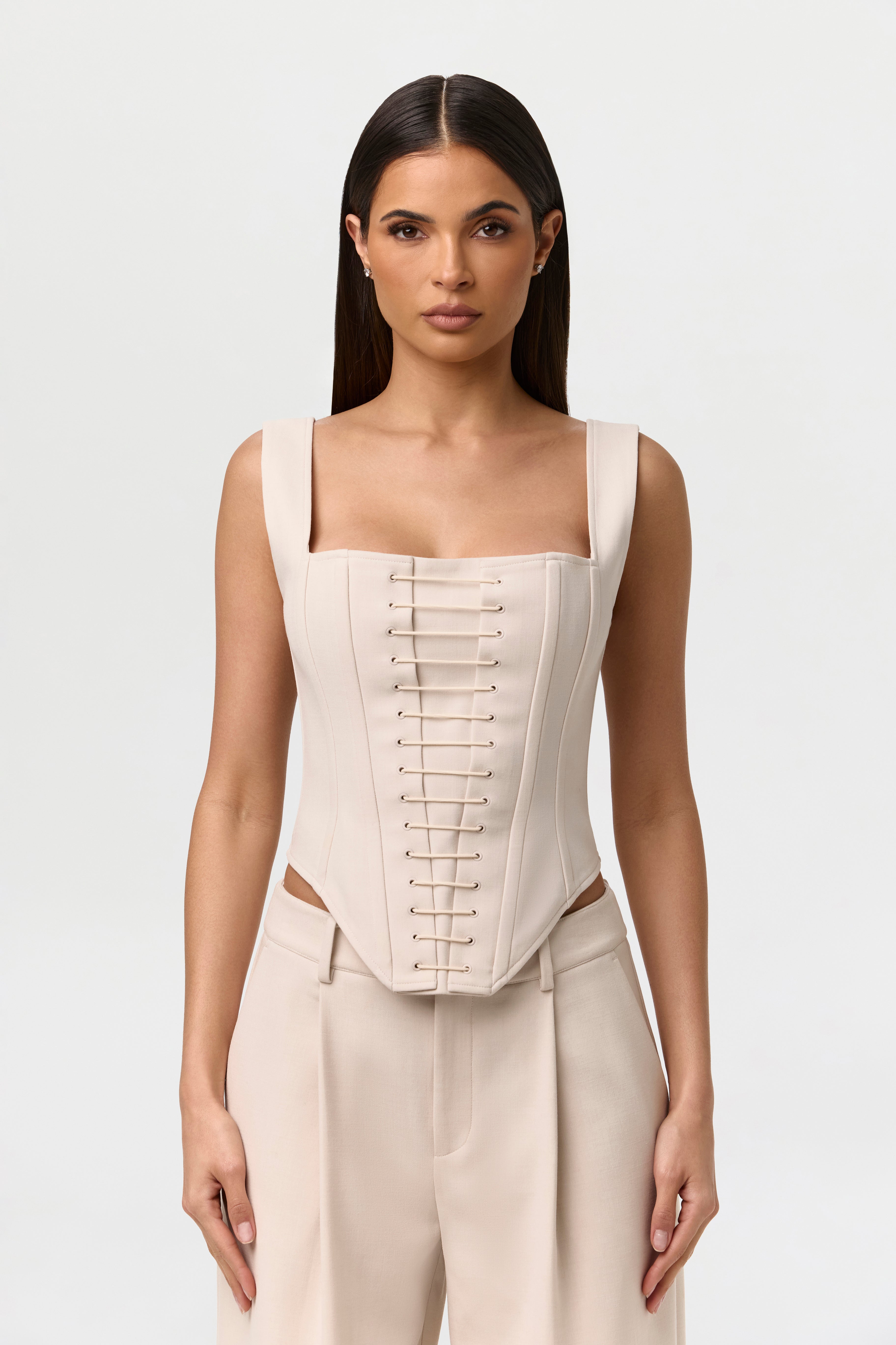 Suiting Tank Corset Top