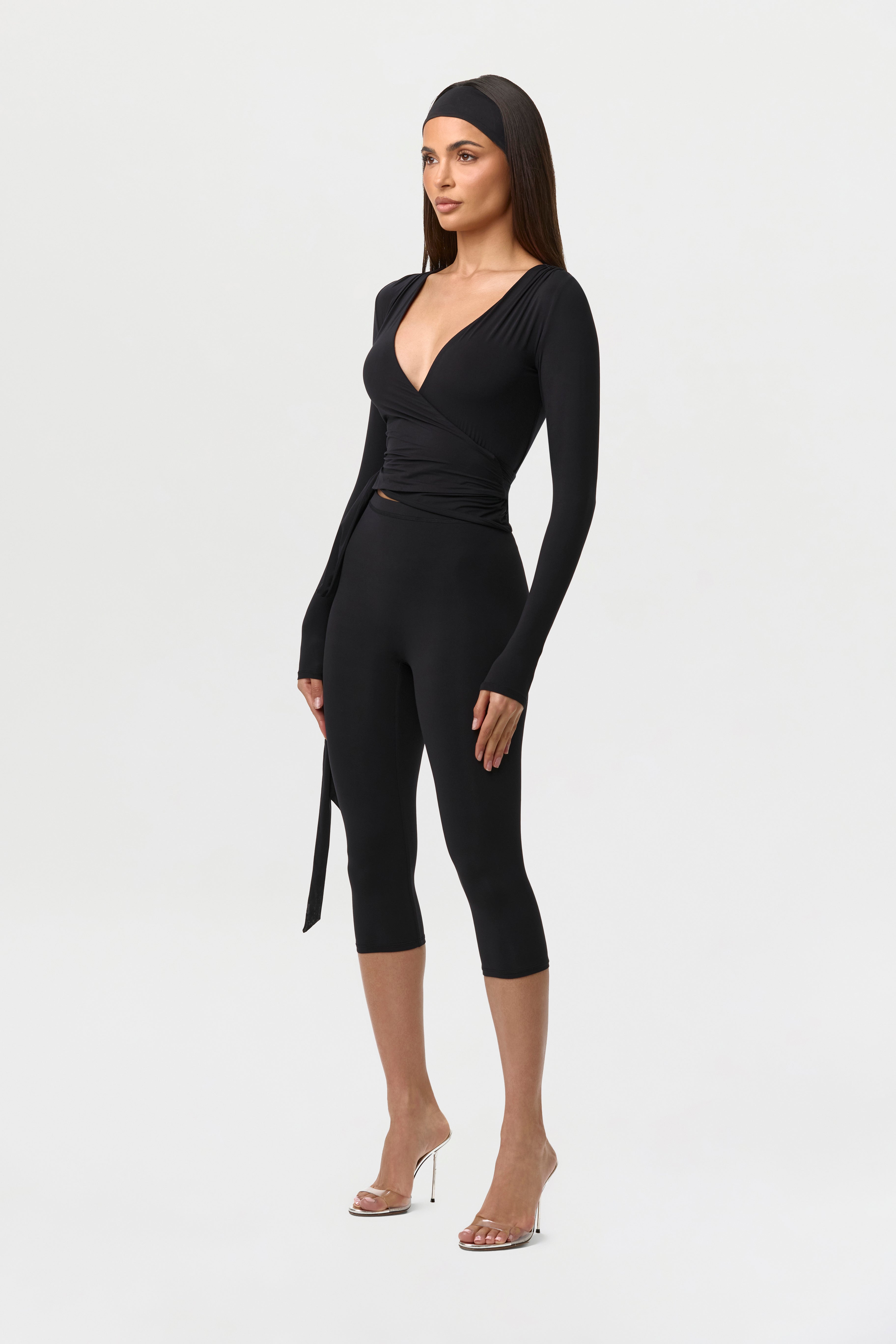 Naked Wrap V-Neck Top – Naked Wardrobe