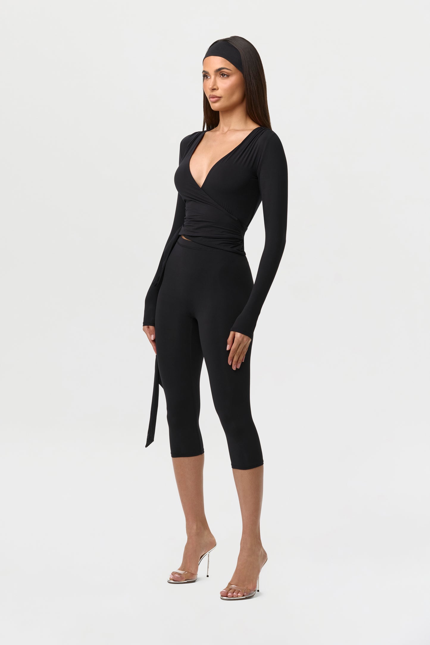 Naked Wrap V-Neck Top