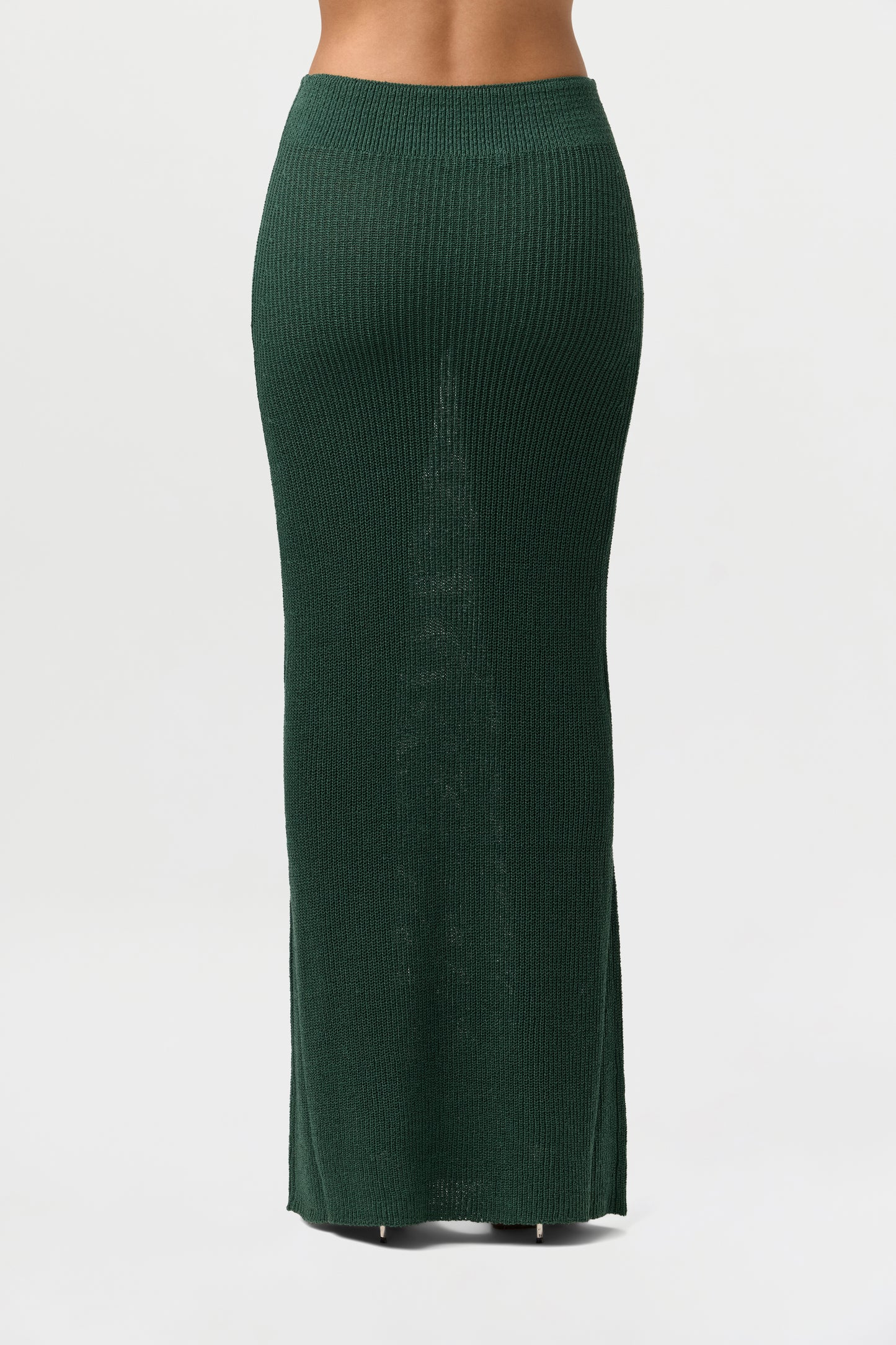 Ribbed Knit Maxi Skirt