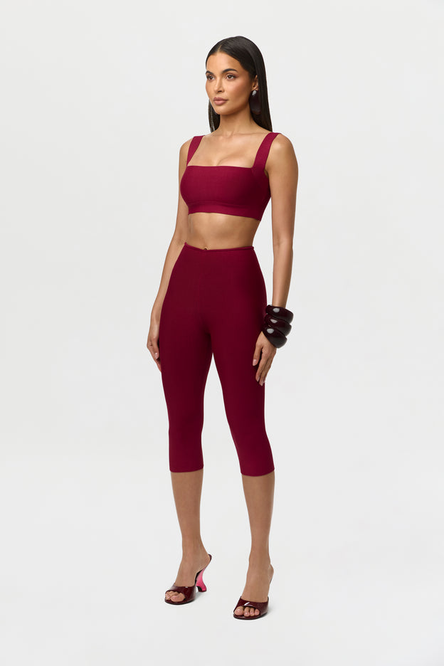 Knit Bandage Sculpt Tank Crop Top