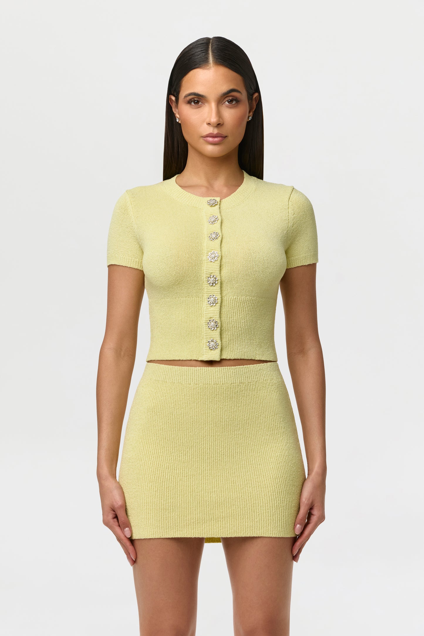 Knit Ribbed Mini Skirt