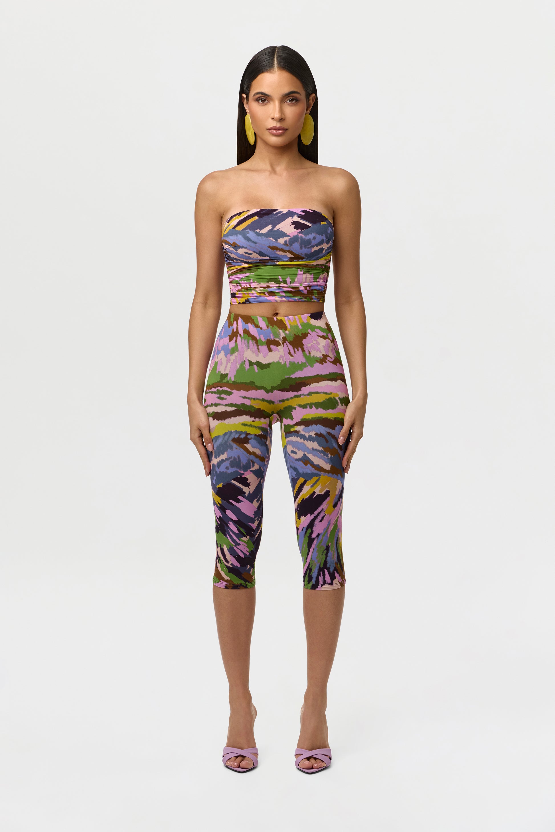 Naked Print Capri Legging