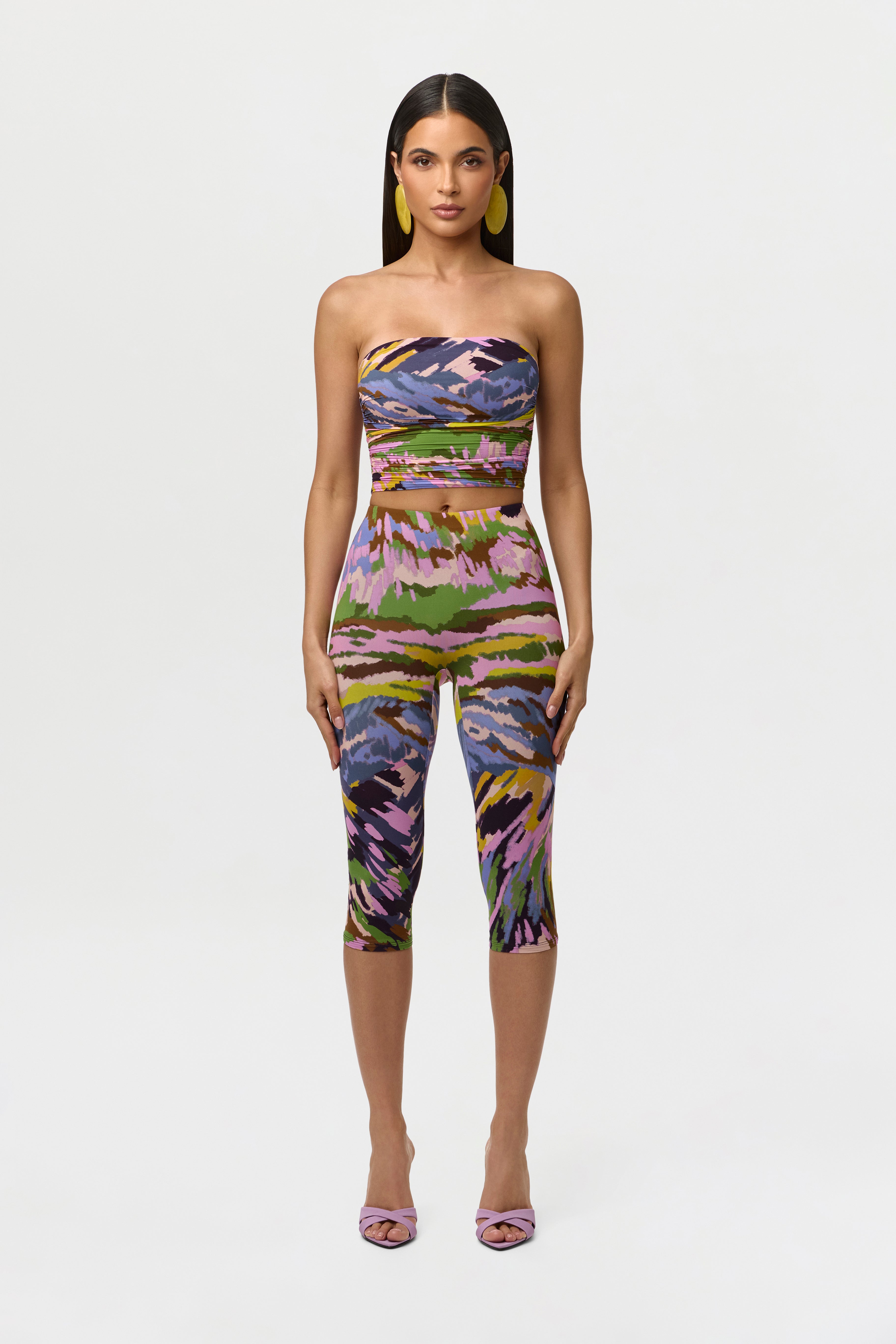 Naked Print Capri Legging