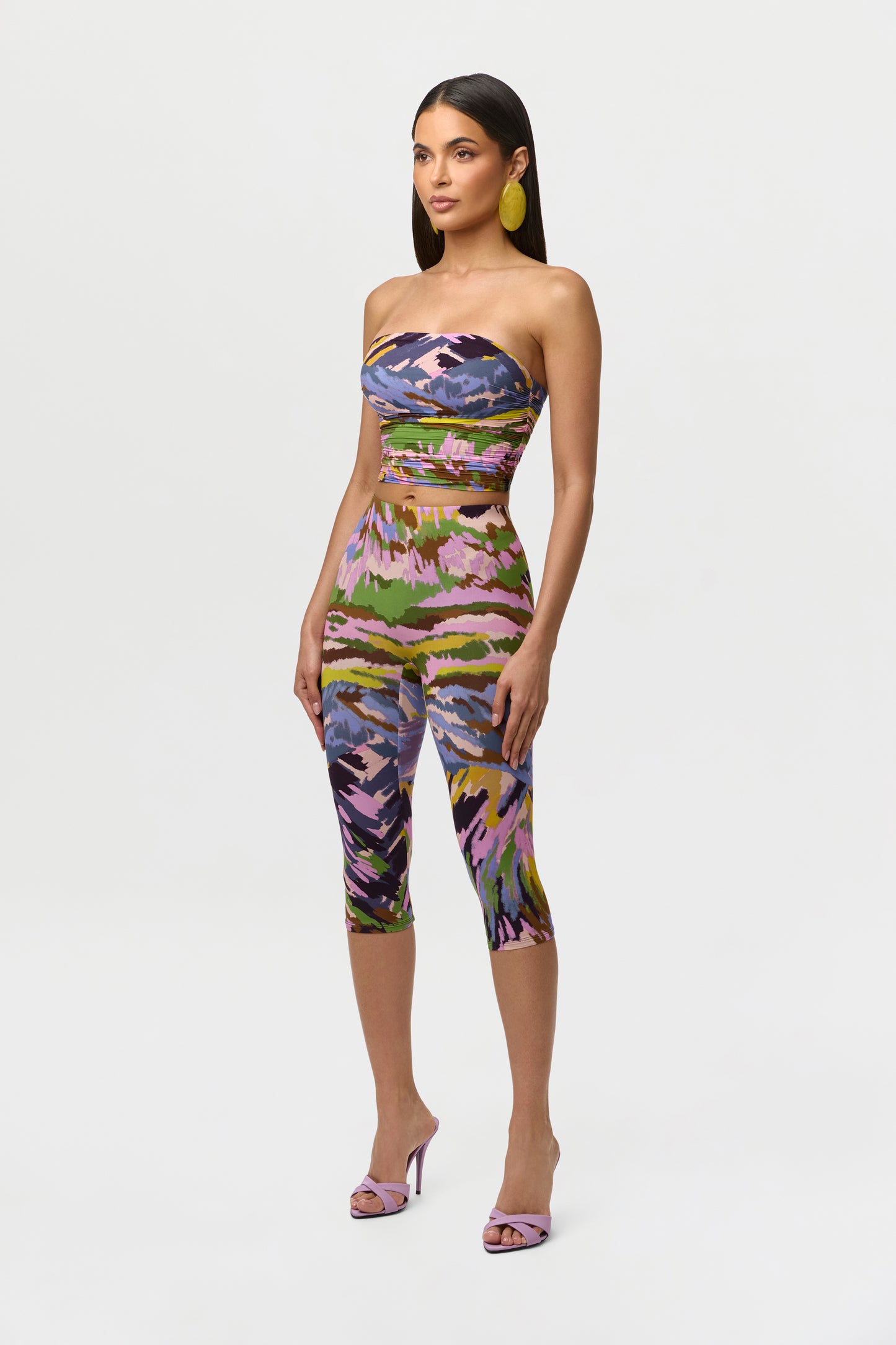 Naked Print Capri Legging