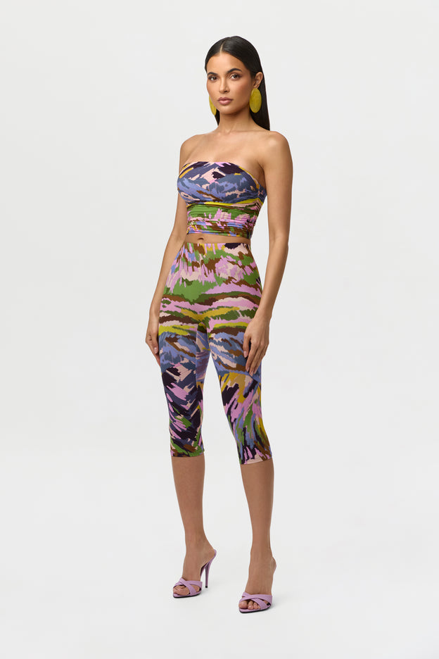 Naked Print Capri Legging