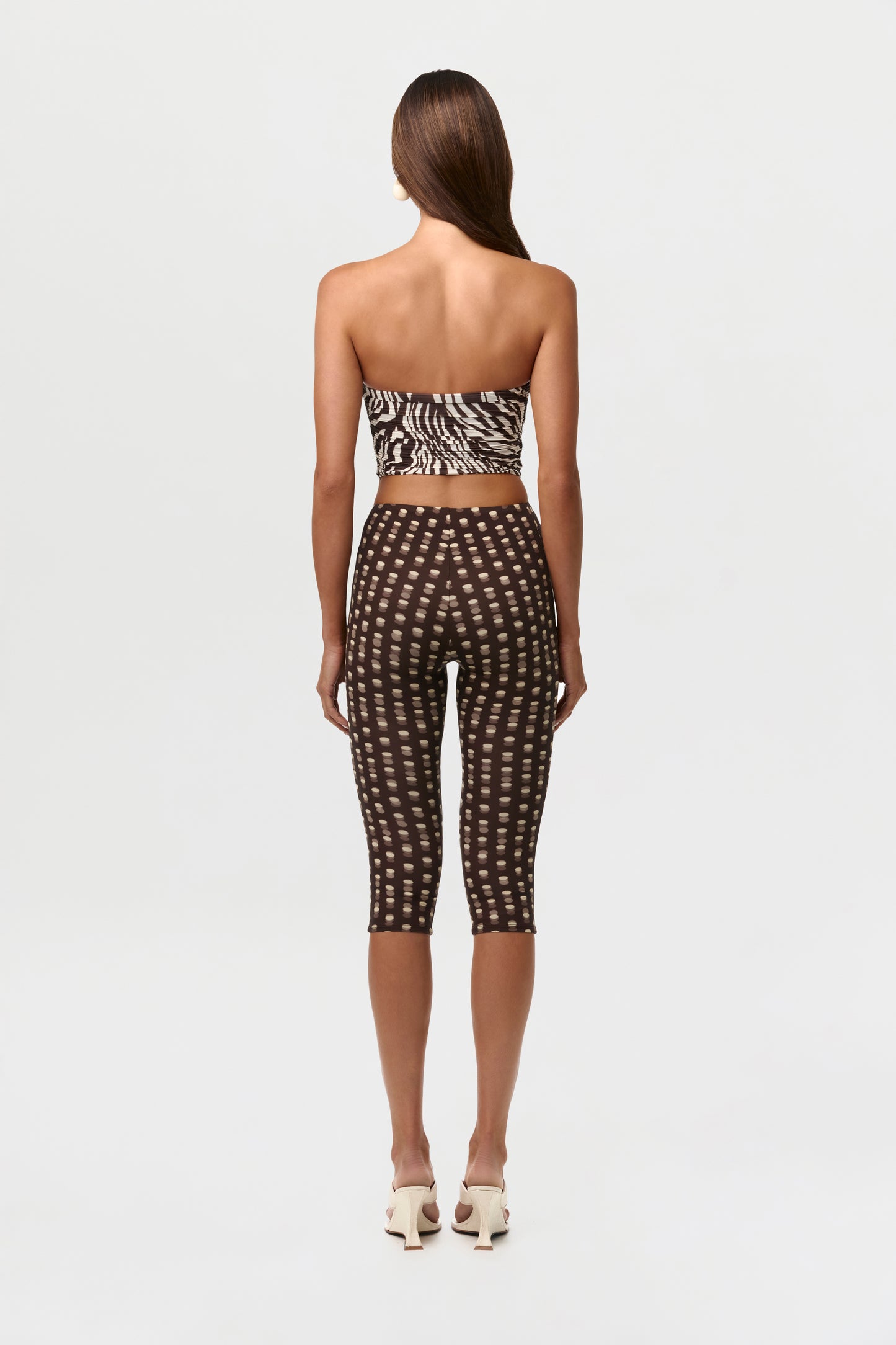 Naked Print Wired Capri Leggings