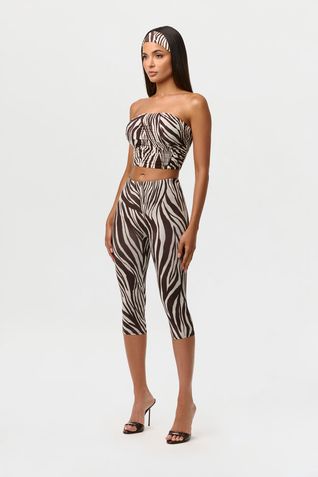 Naked Print Capri Legging