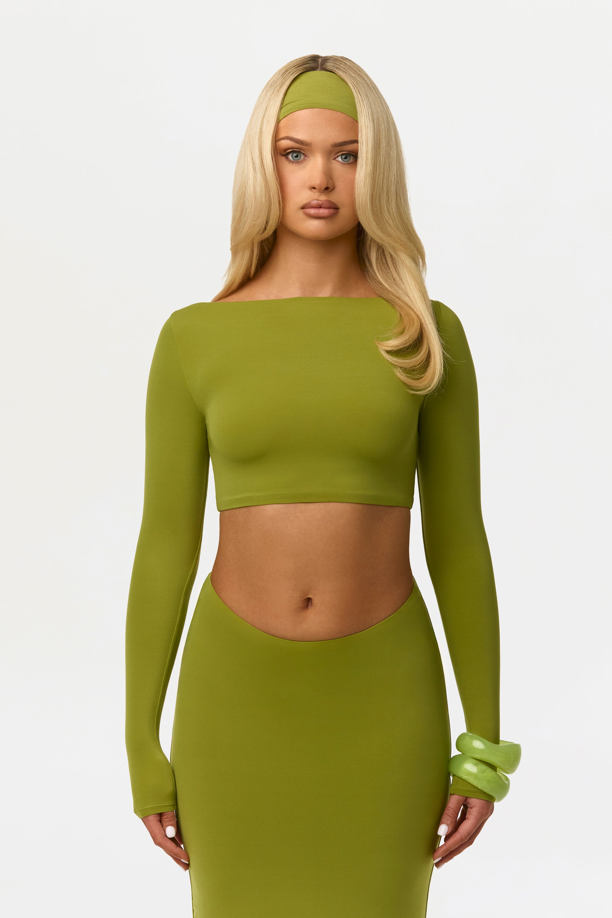 Naked Bateau Crop Top