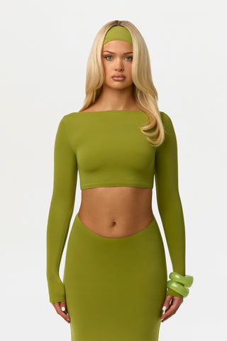 Naked Bateau Crop Top