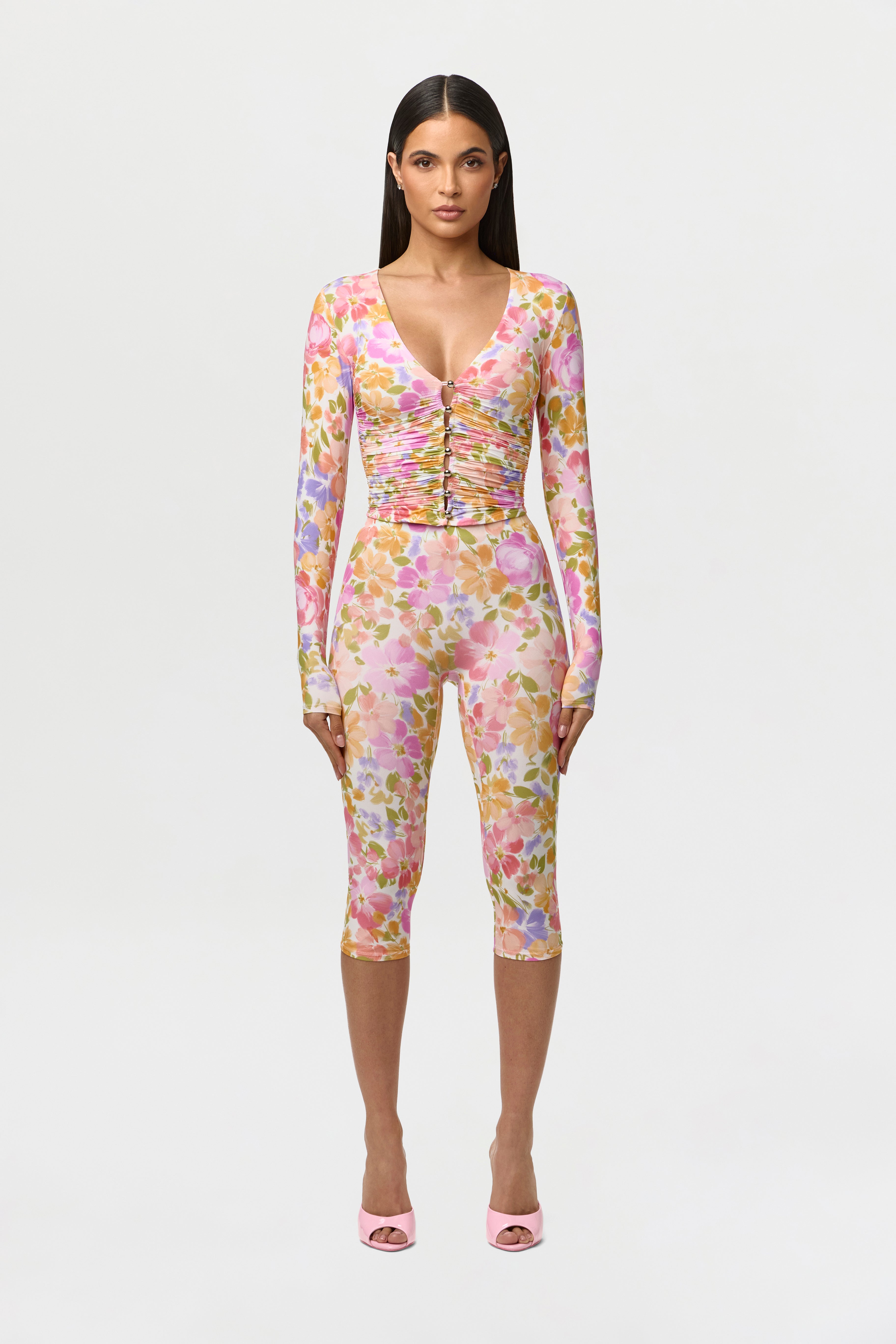 Naked Print Capri Legging