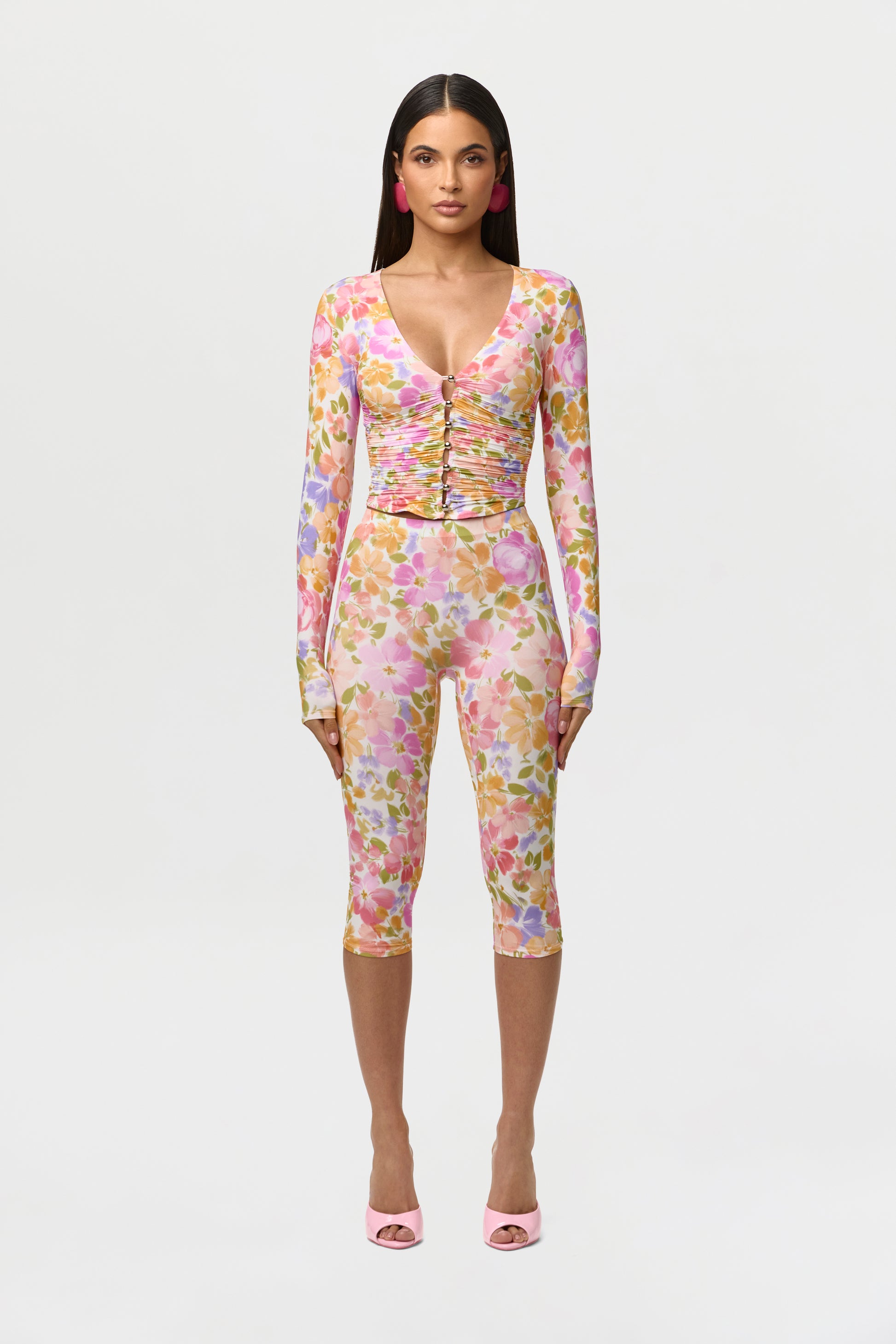 Naked Print Capri Legging