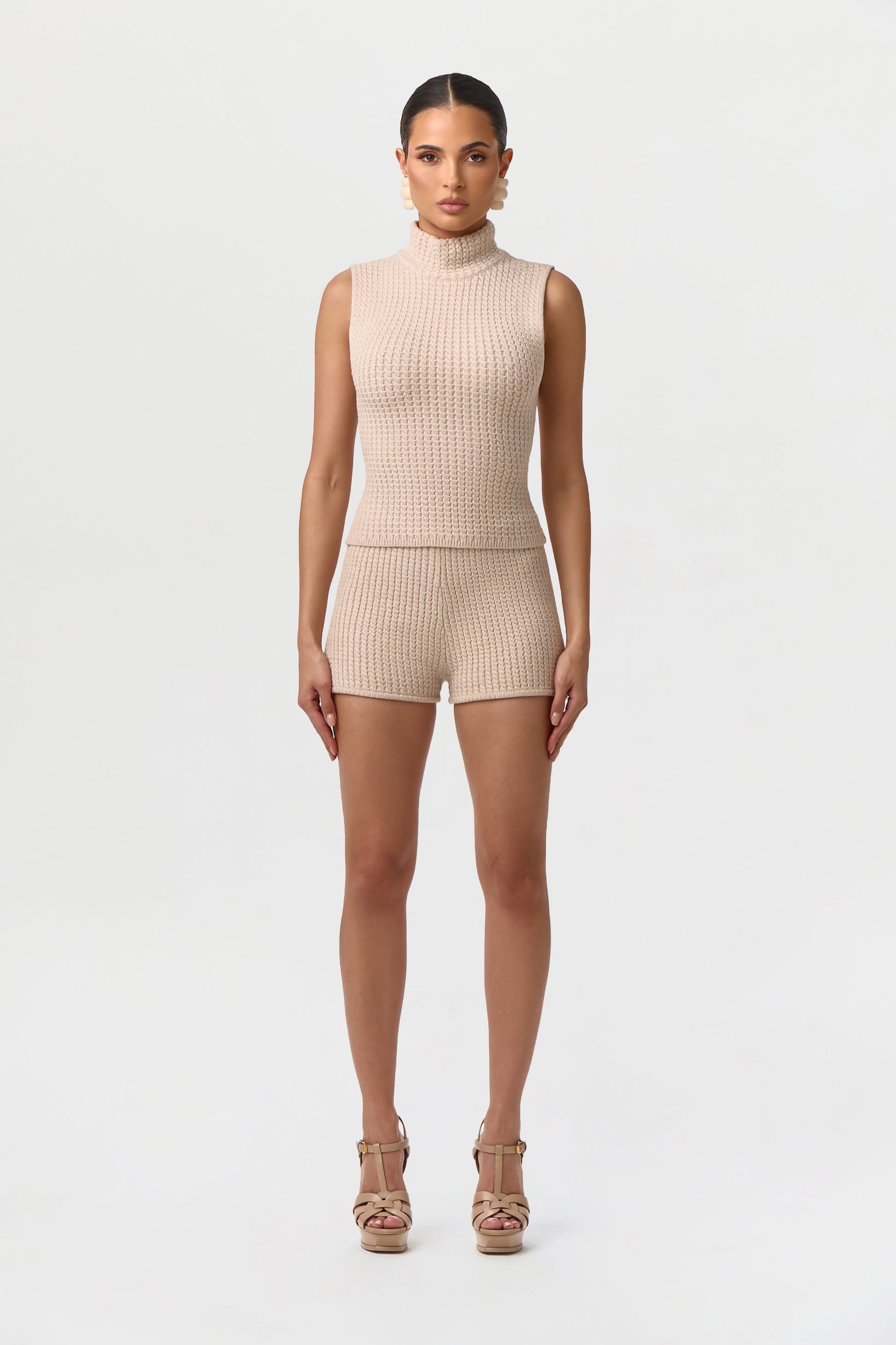 Cable Knit Hot Pants