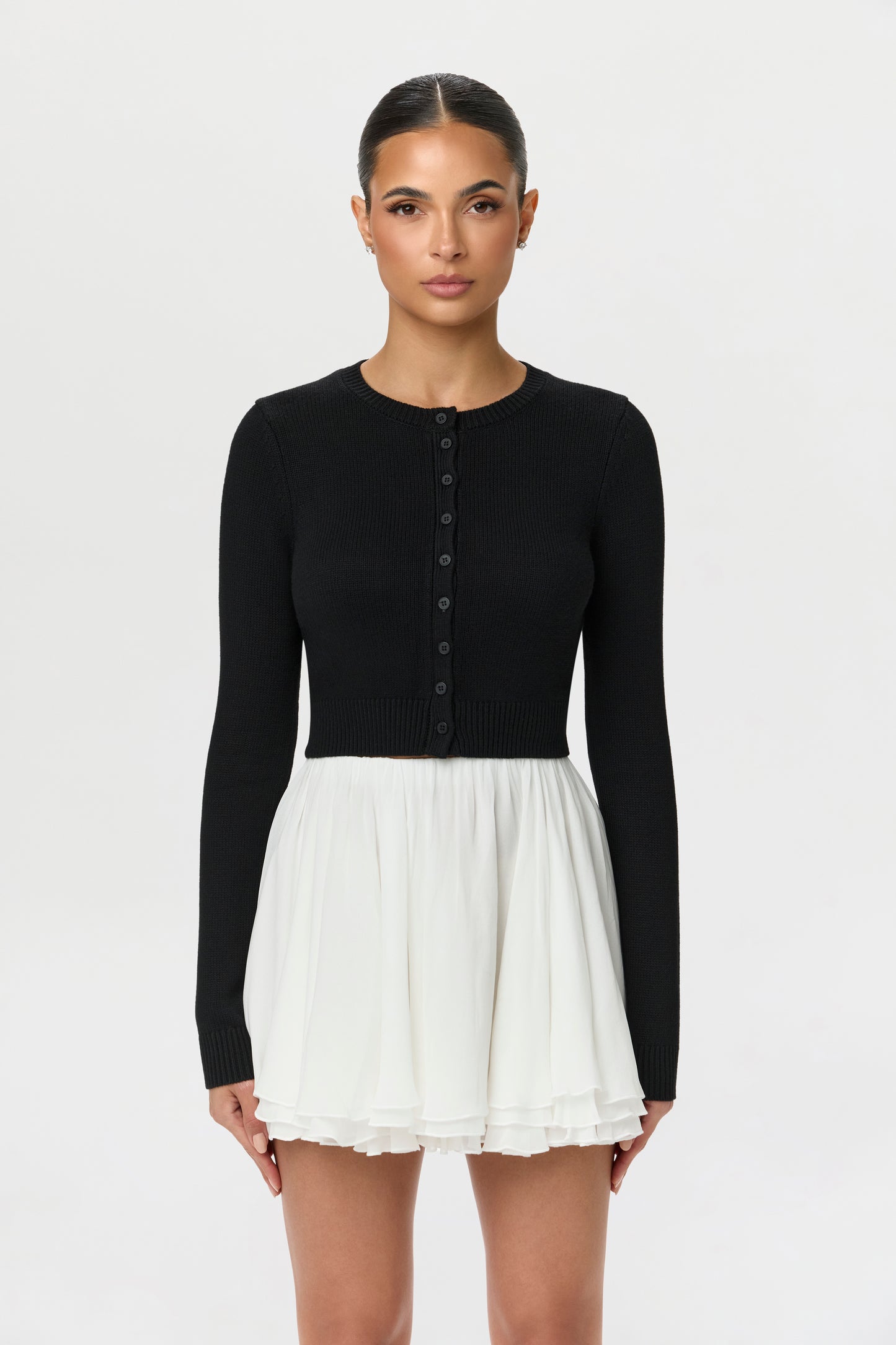 Chiffon Flare Mini Skirt