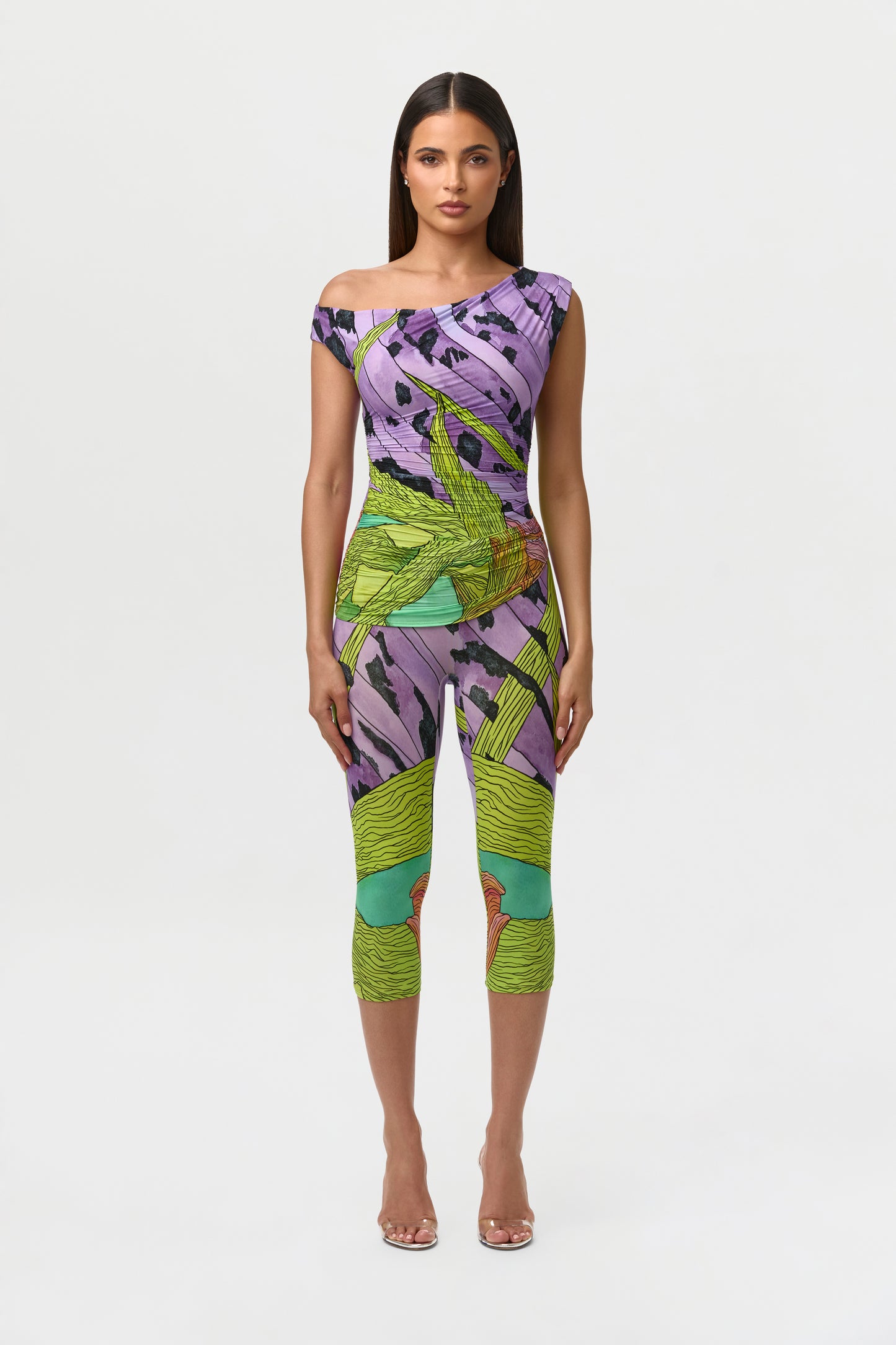 Naked Print Capri Legging