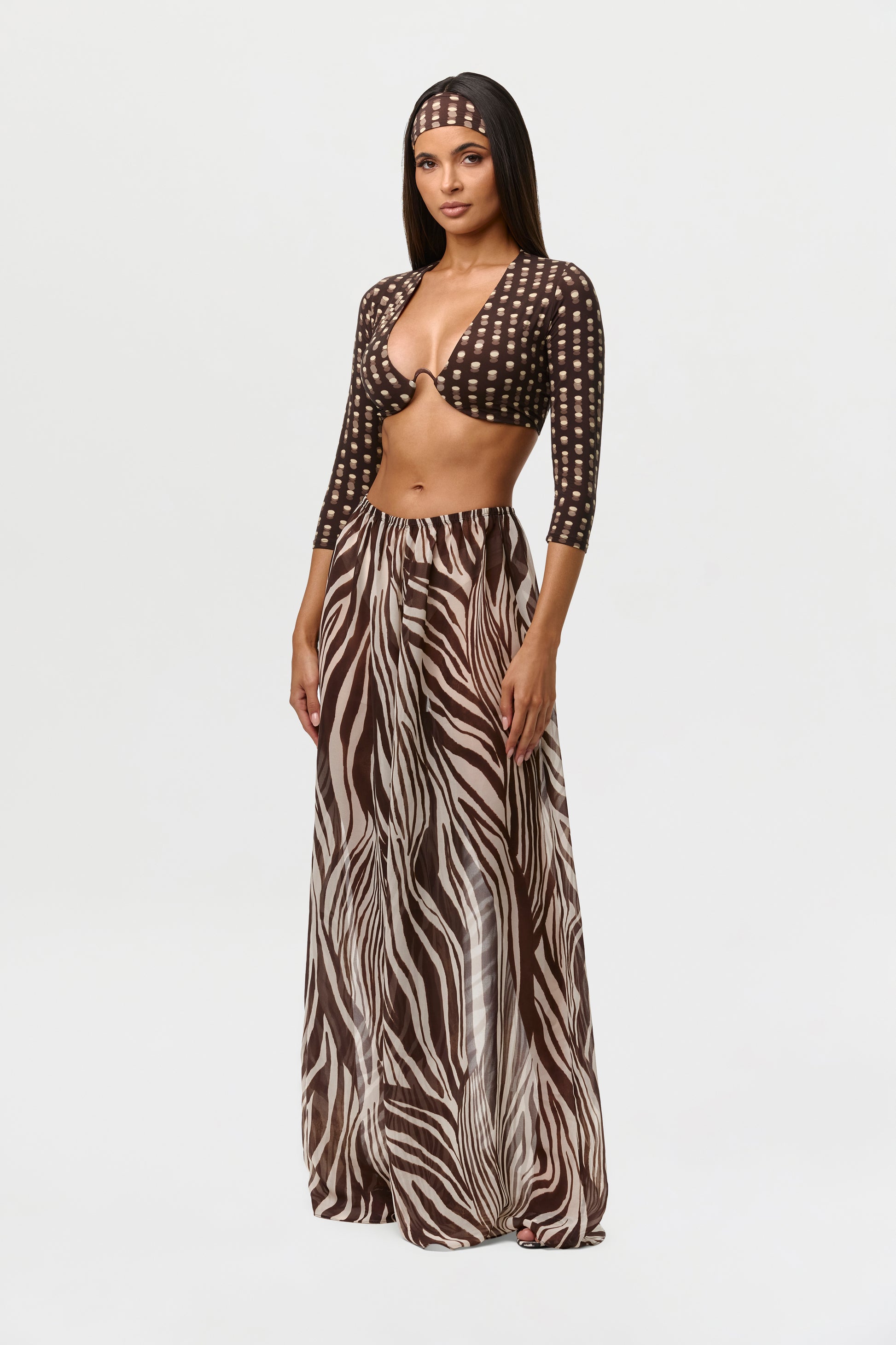 Chiffon Wide Leg Pants