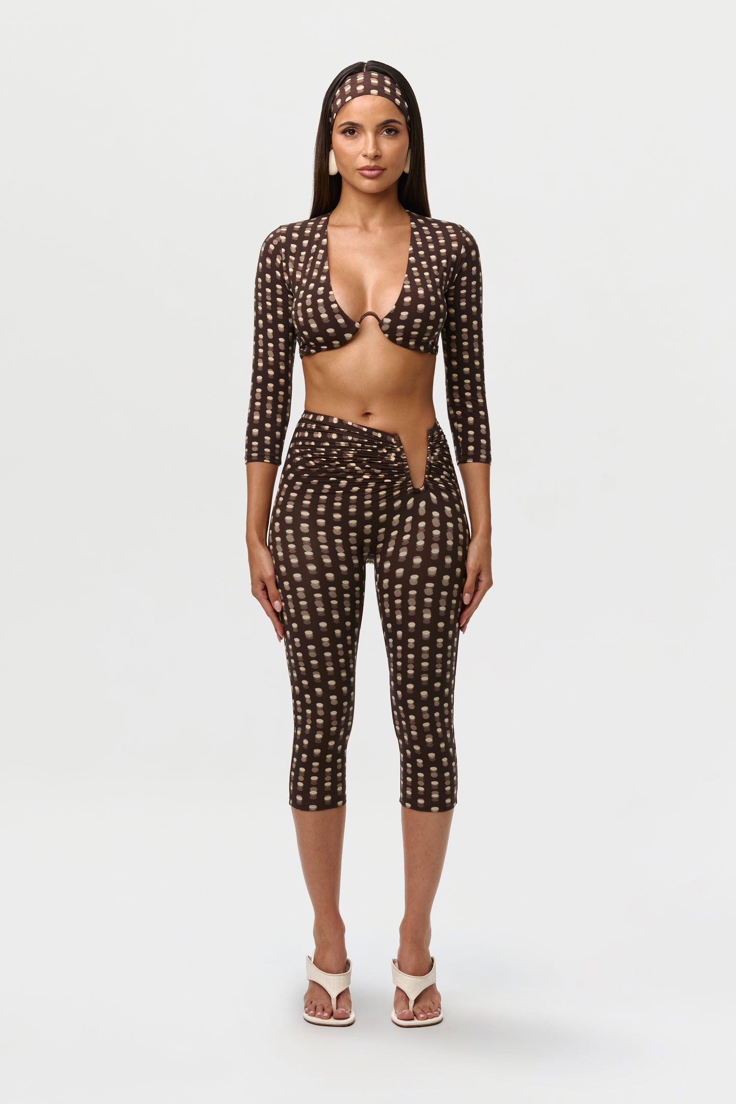Naked Print Wire Crop Top