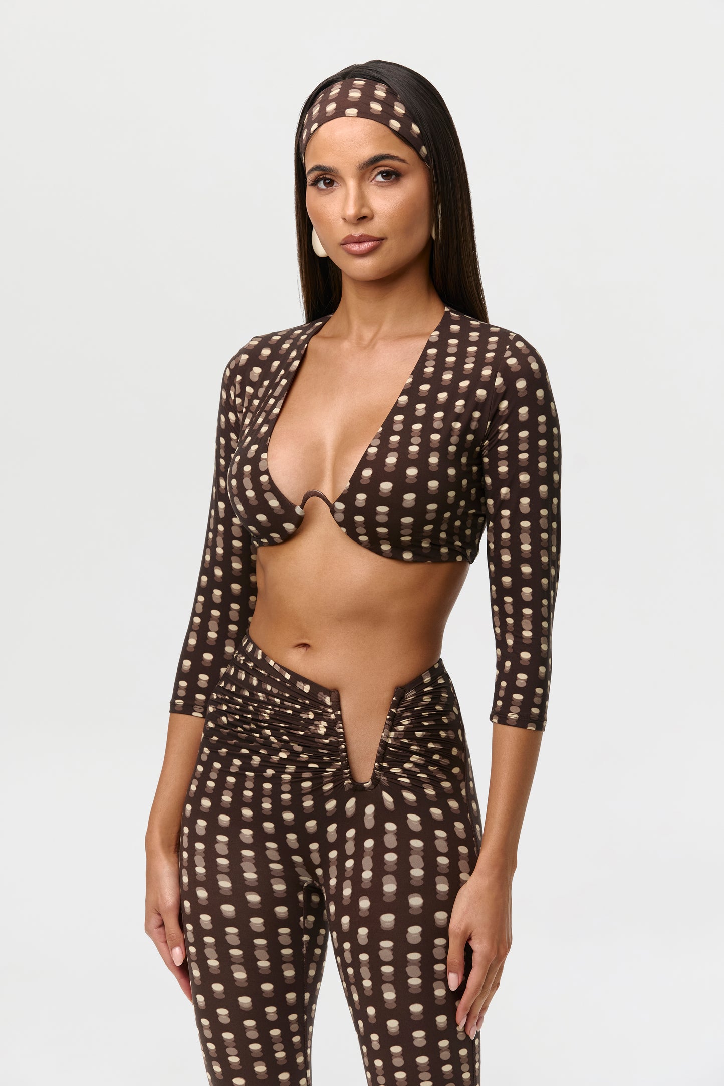 Naked Print Wire Crop Top