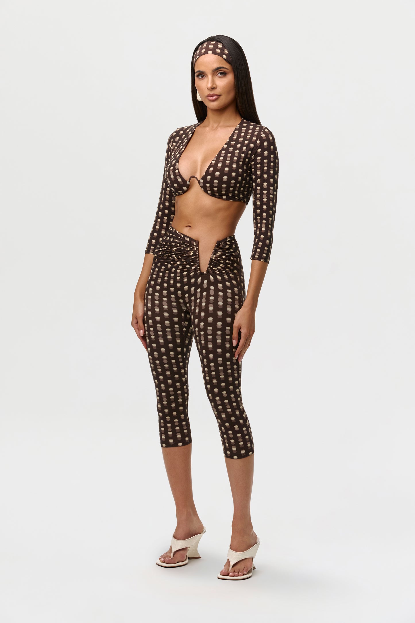 Naked Print Wire Crop Top