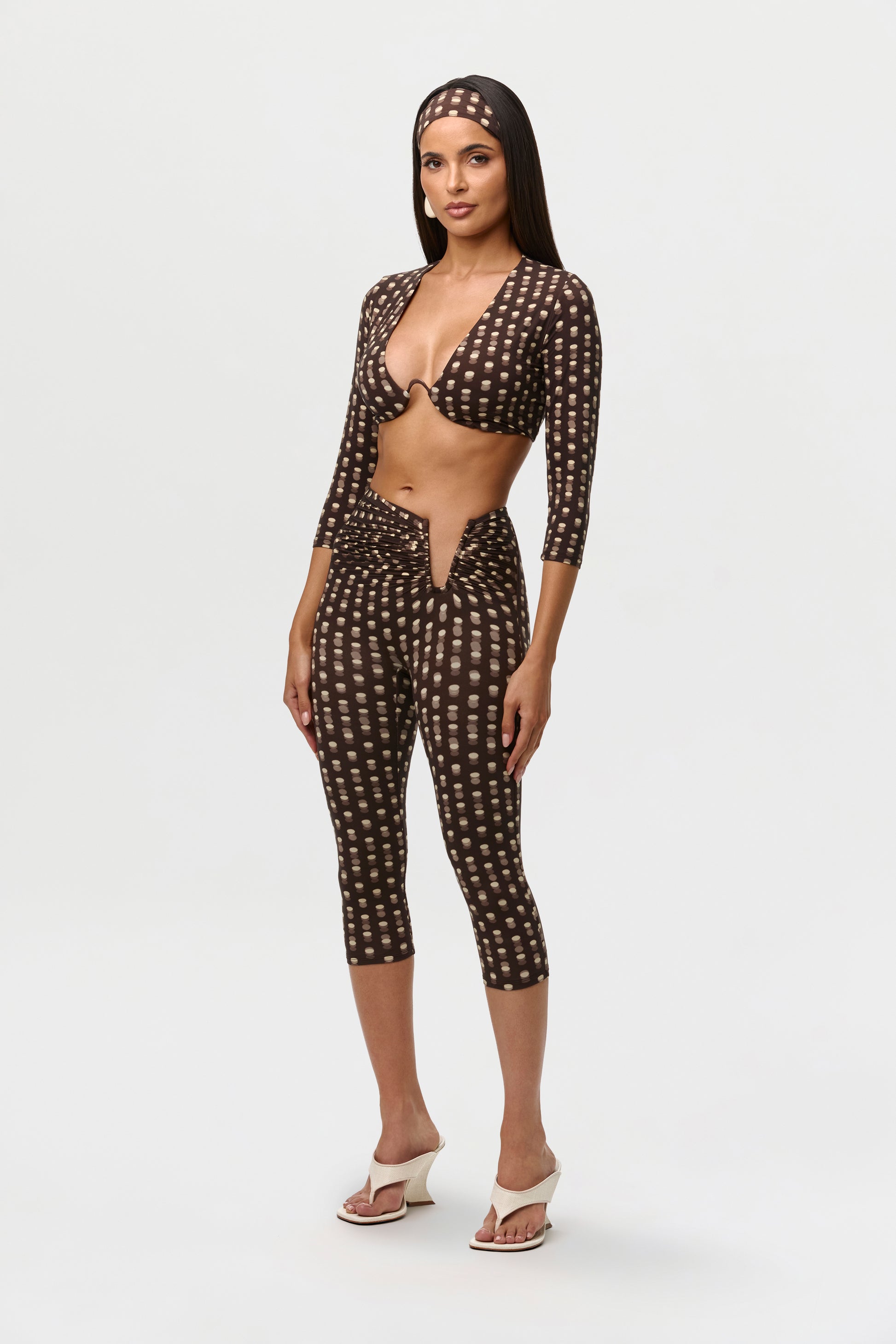 Naked Print Wire Crop Top