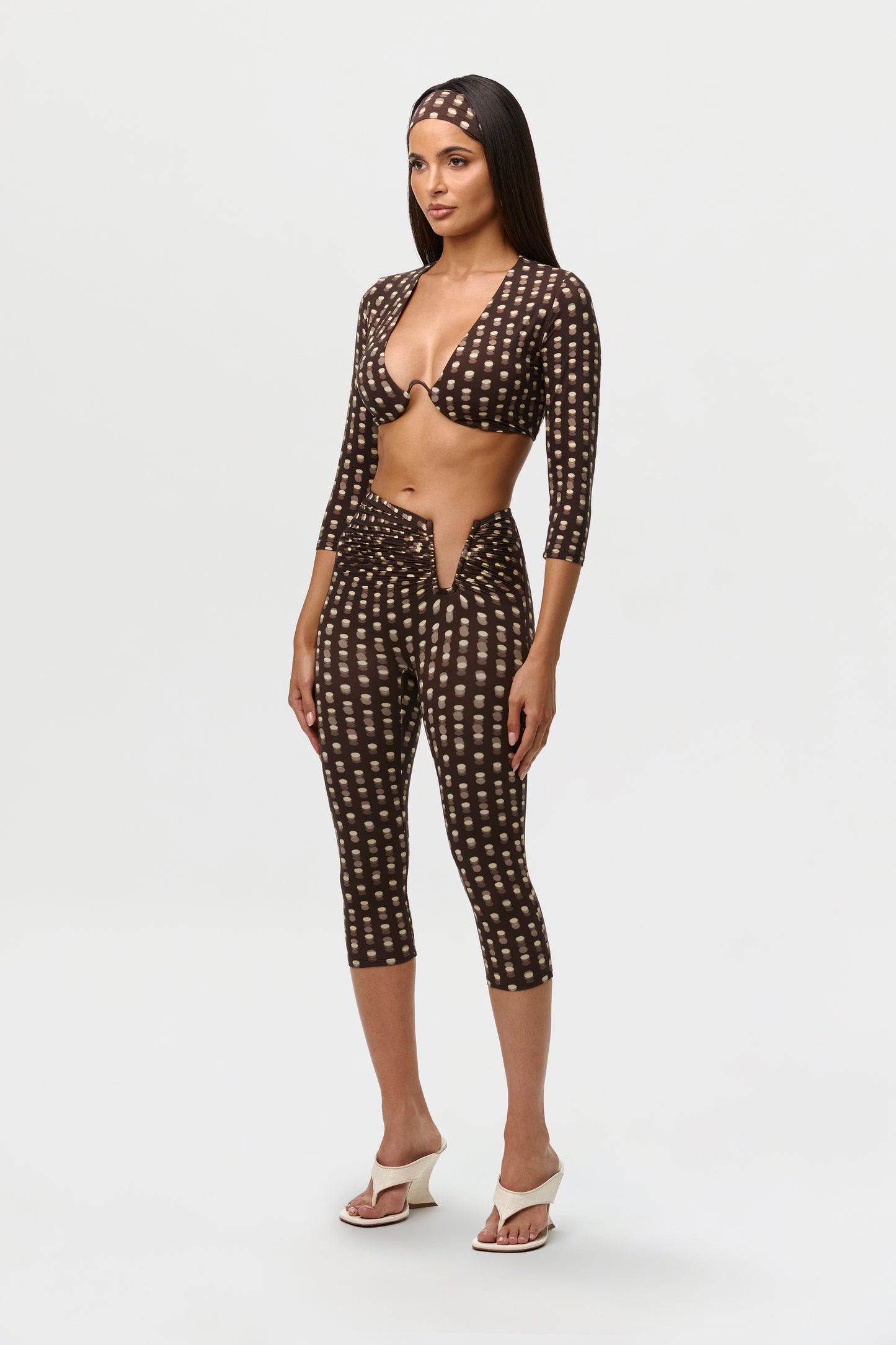 Naked Print Wire Crop Top