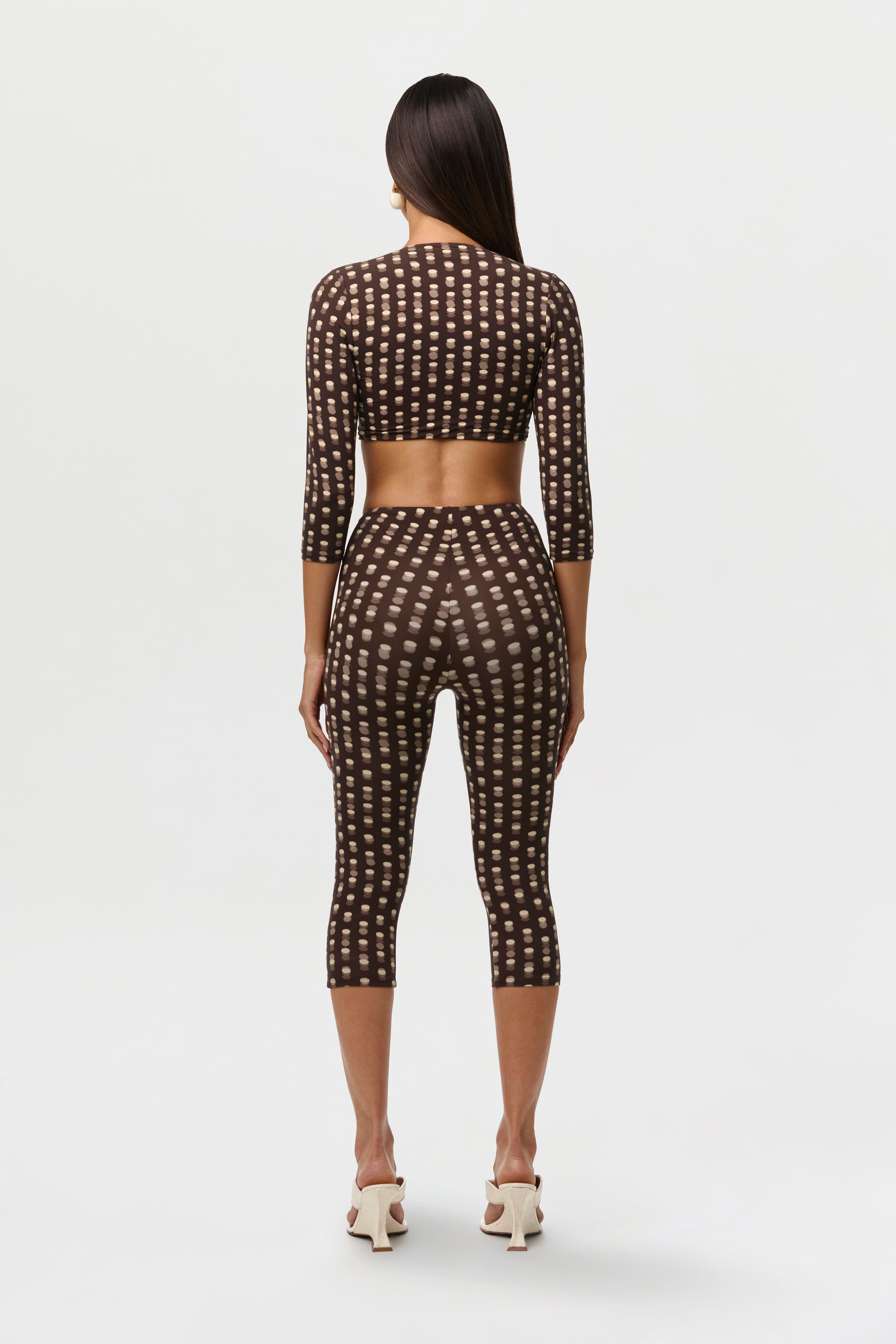 Naked Print Wired Capri Leggings