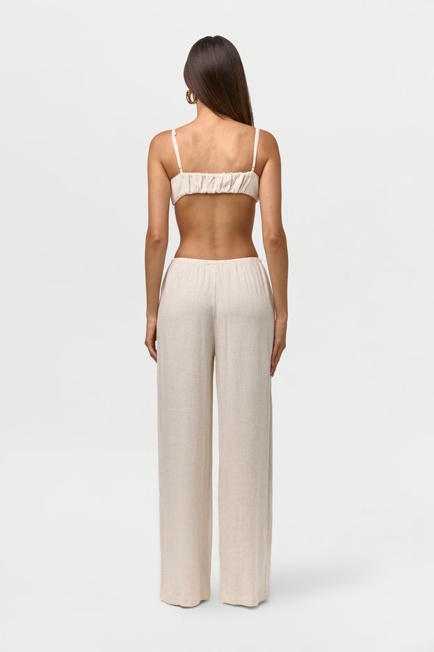 Linen Button Lounge Pants