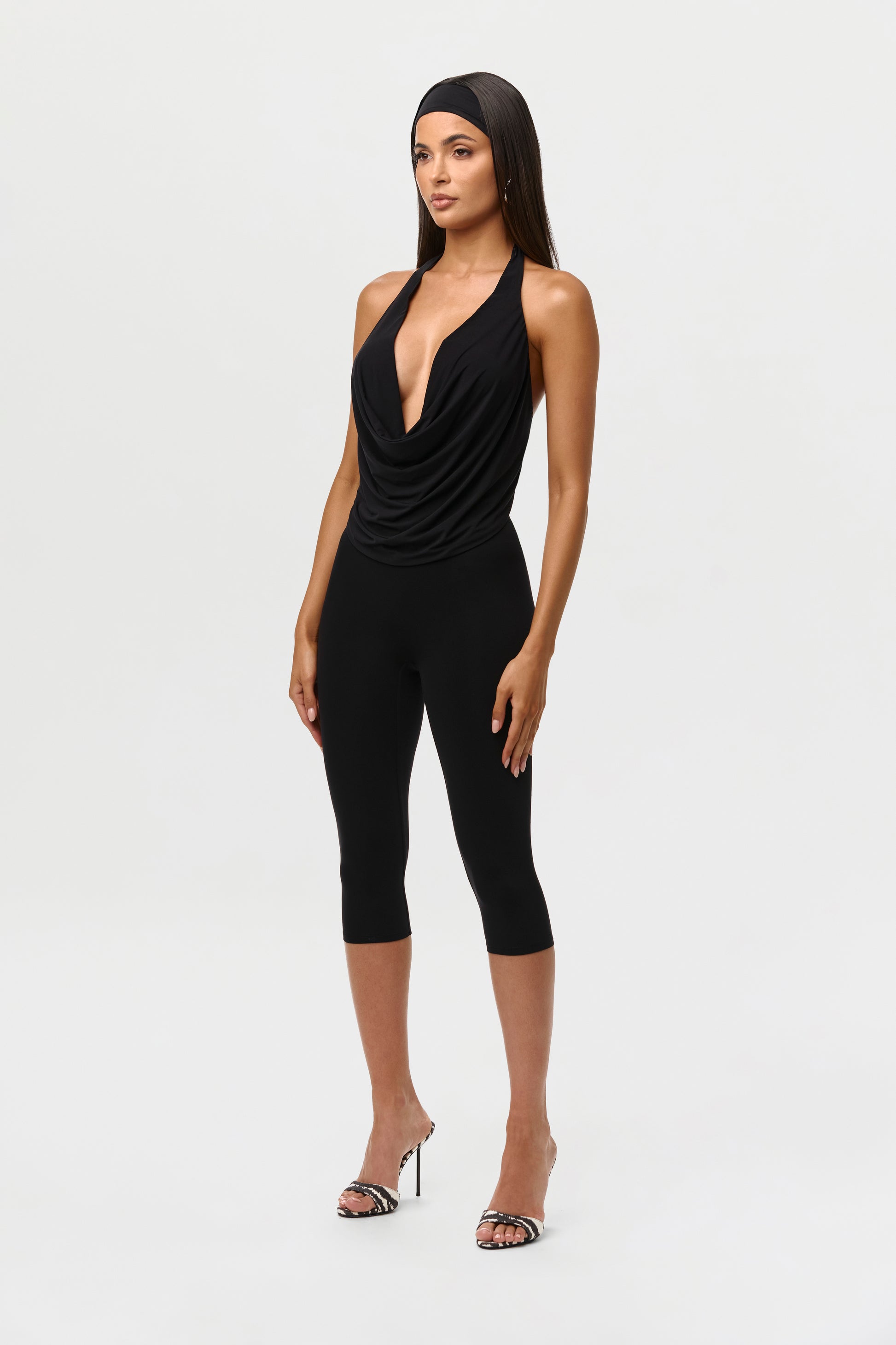 Naked Cowl Drape Top