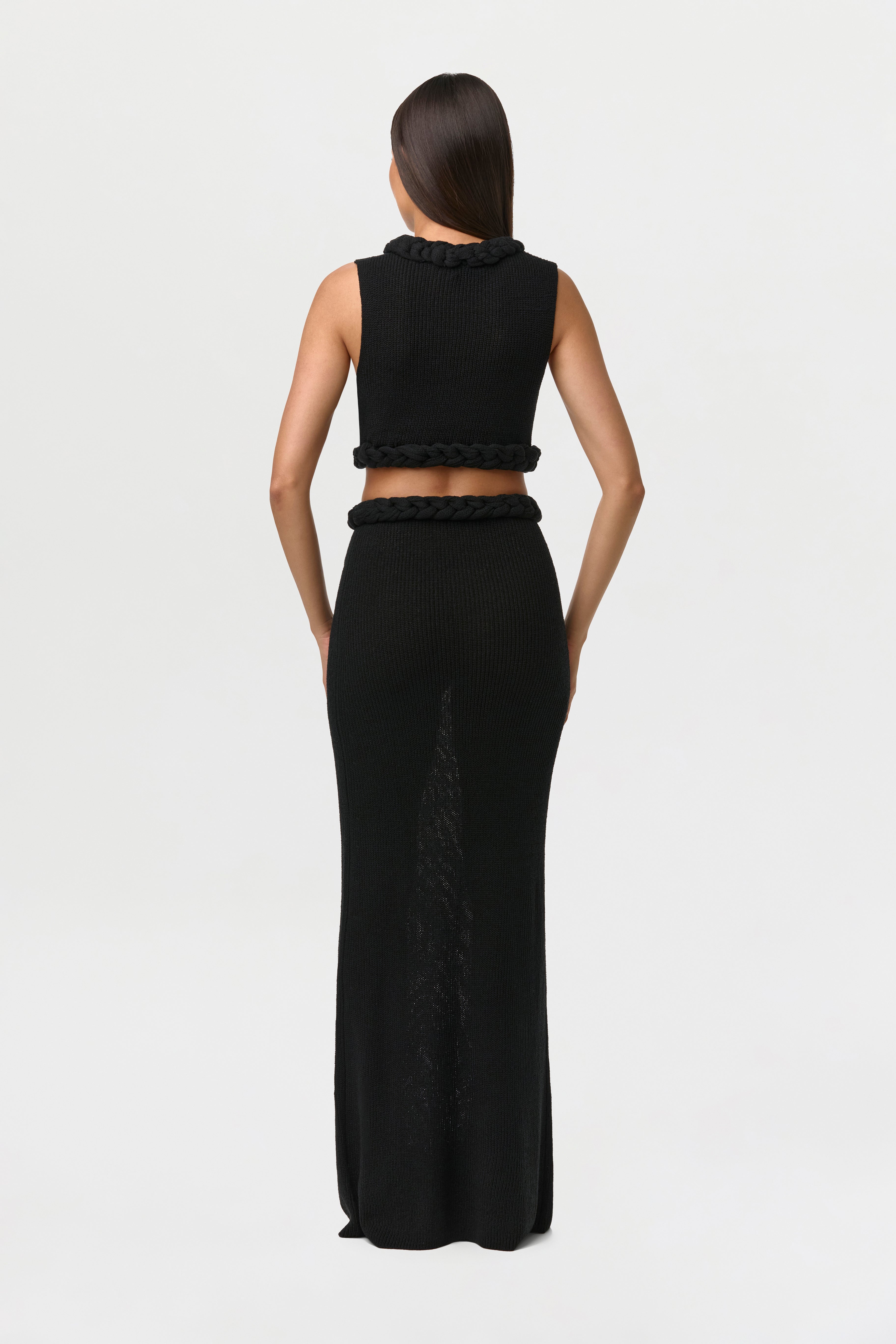 Knit Sleeveless Braid Top – Naked Wardrobe