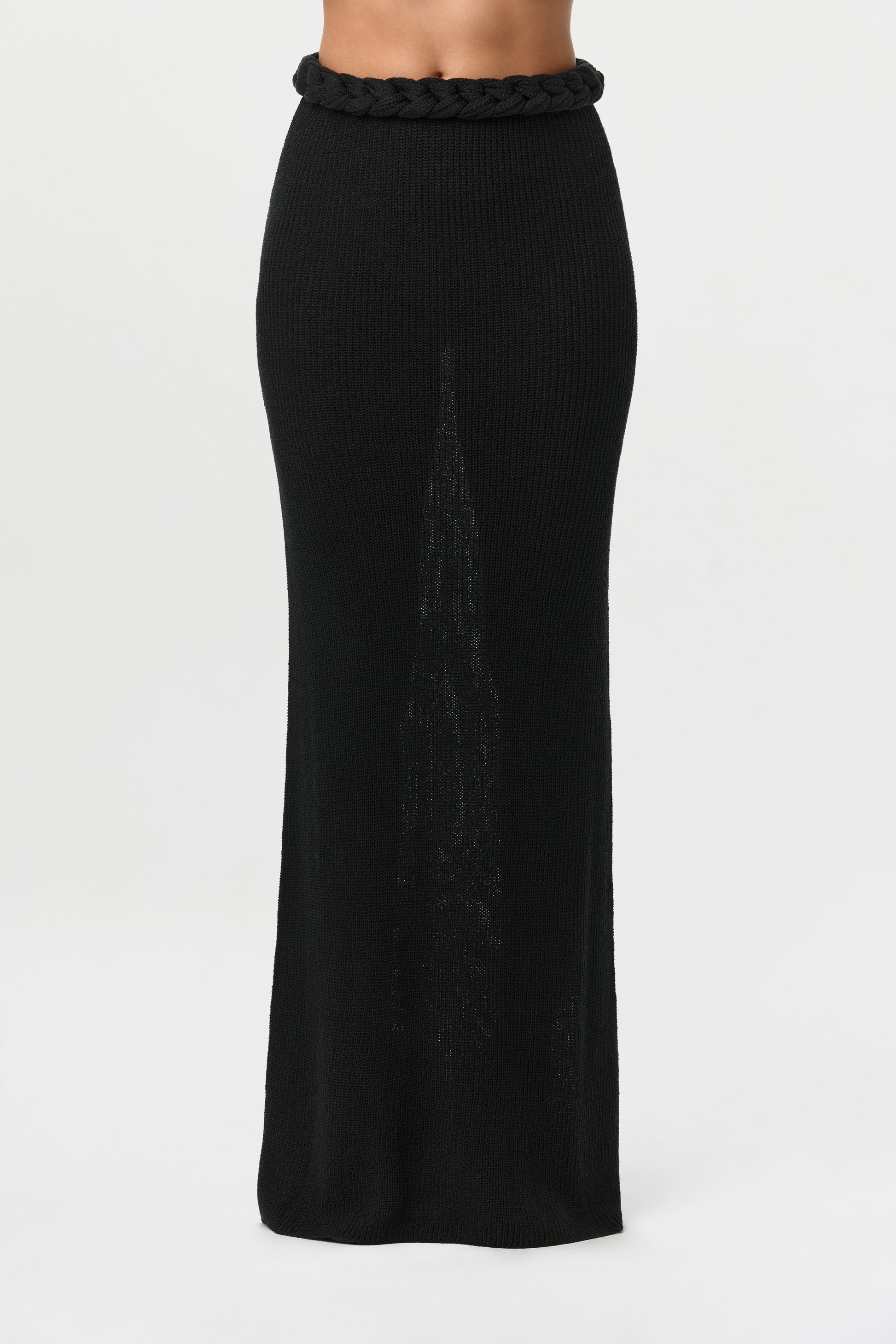 Knit Braid Maxi Skirt