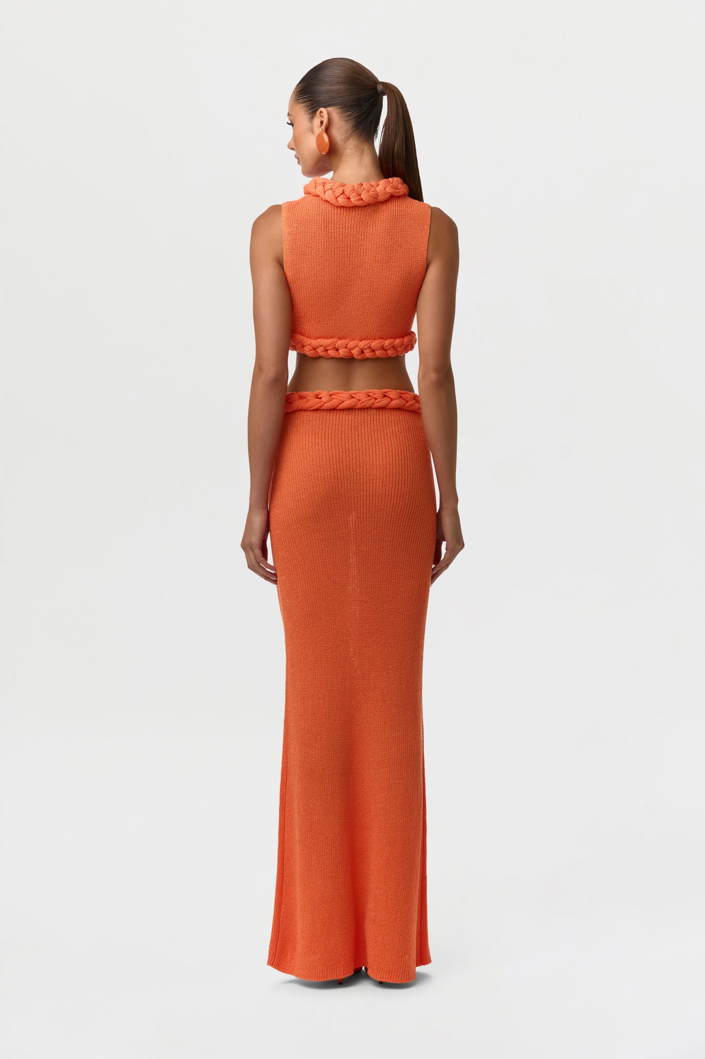 Knit Braid Maxi Skirt