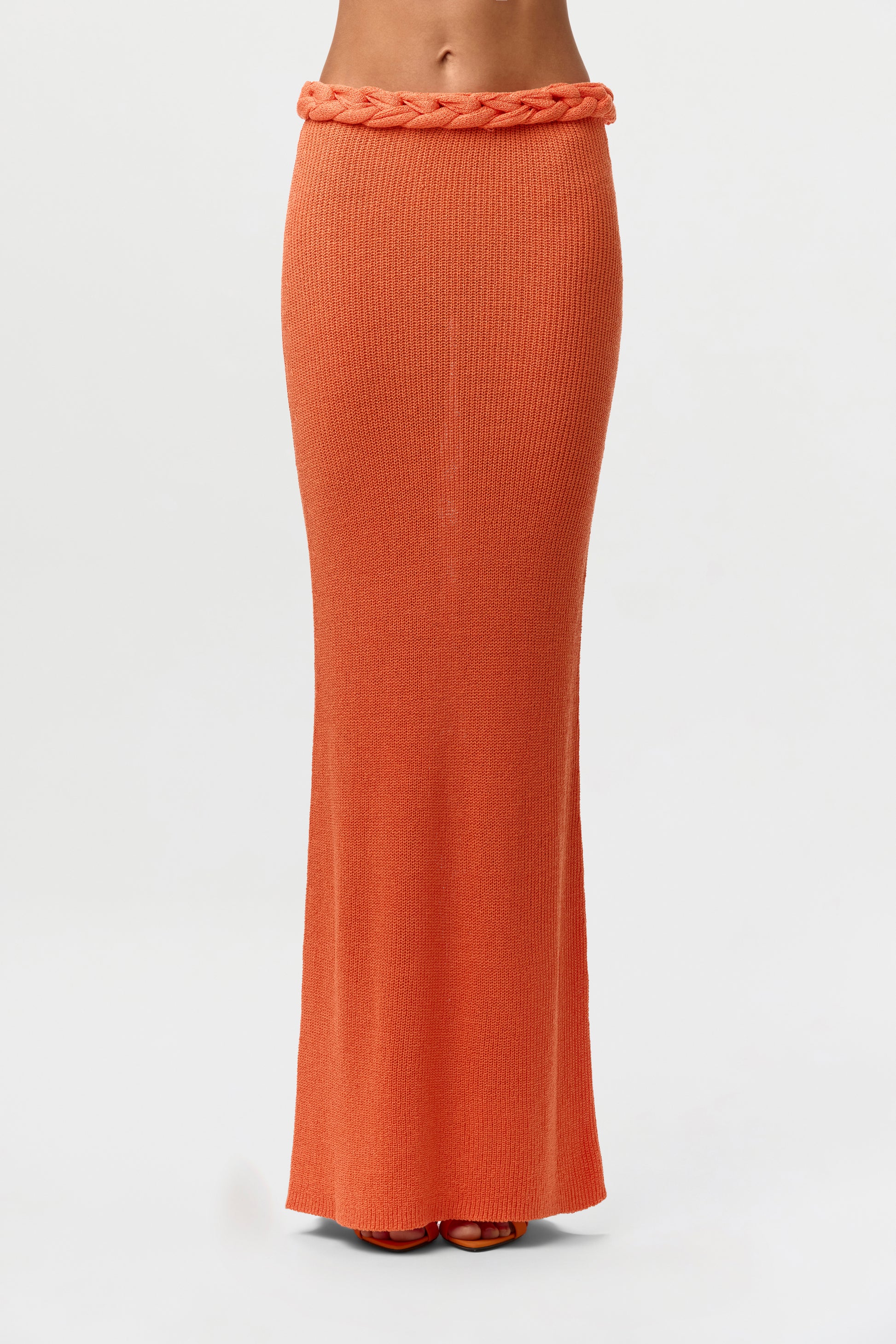 Knit Braid Maxi Skirt