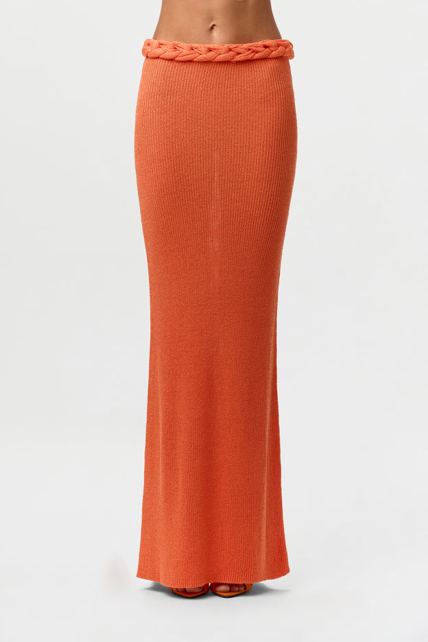 Knit Braid Maxi Skirt