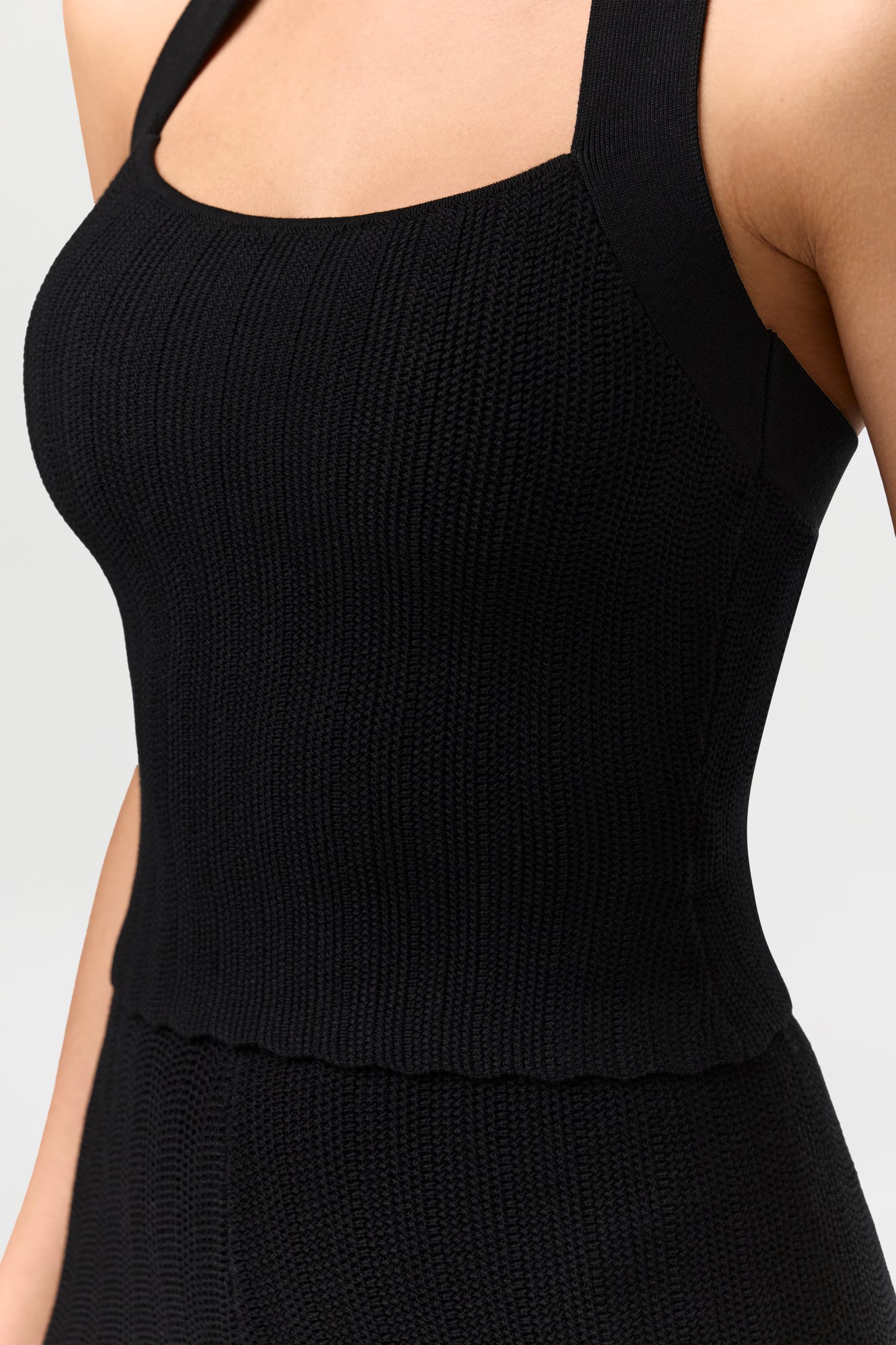 Knit Open Back Halter Top