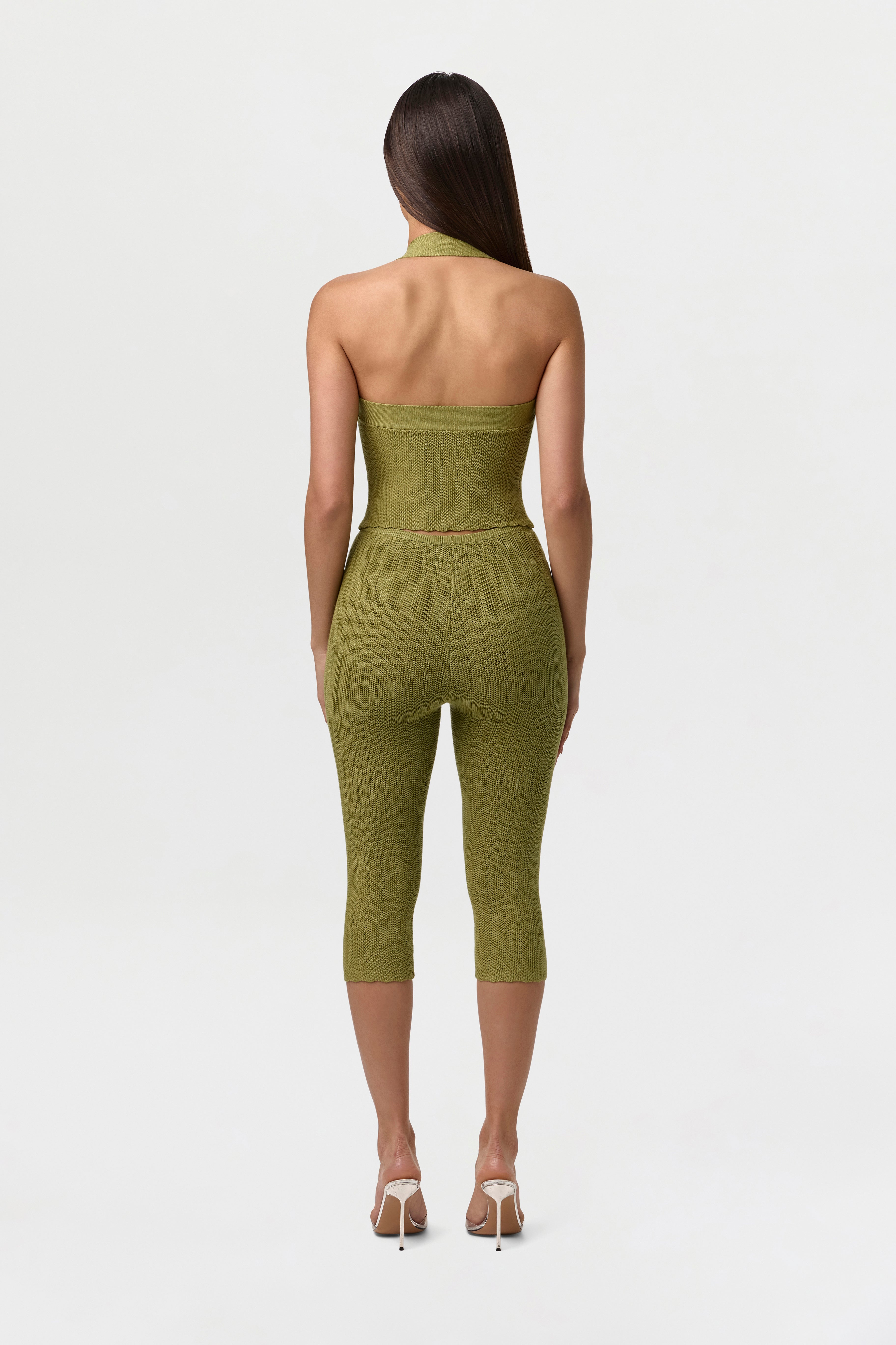 Knit Open Back Halter Top – Naked Wardrobe