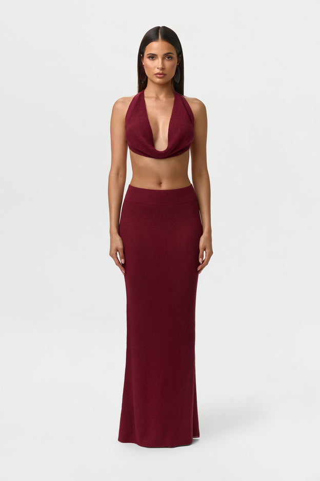 Knit Halter Crop Top