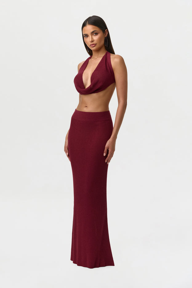 Knit Halter Crop Top