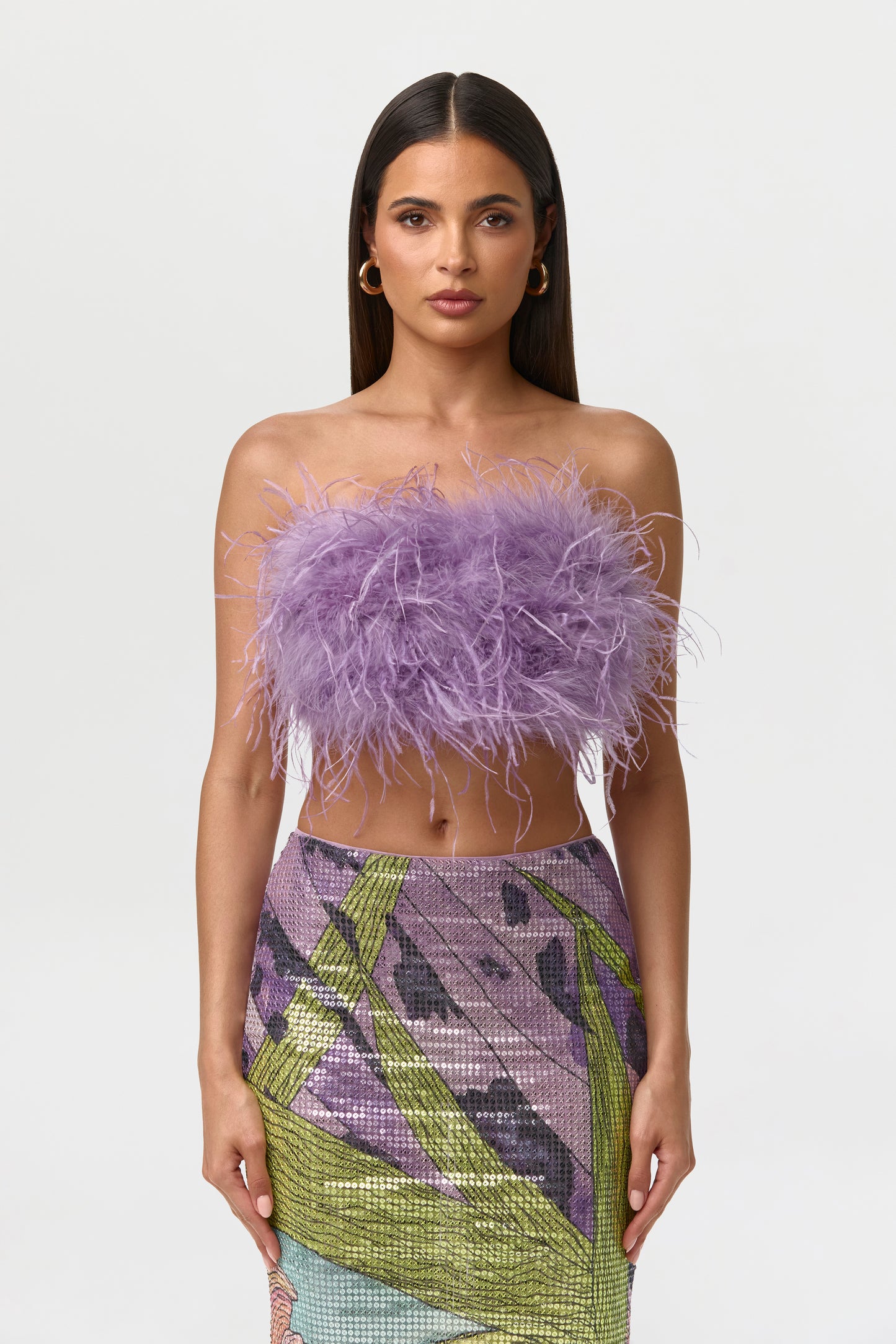 Feather Tube Top