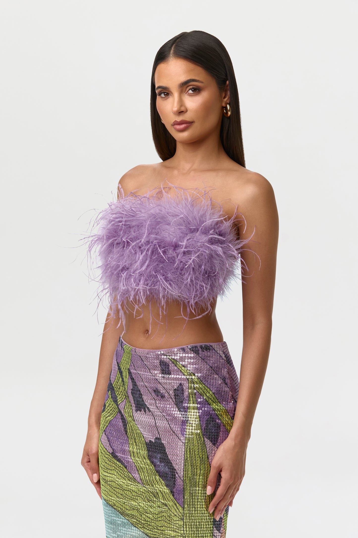 Feather Tube Top