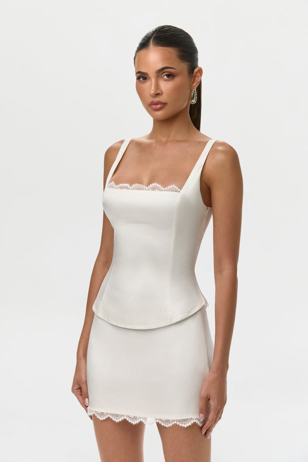 Silk Lace Tank Top