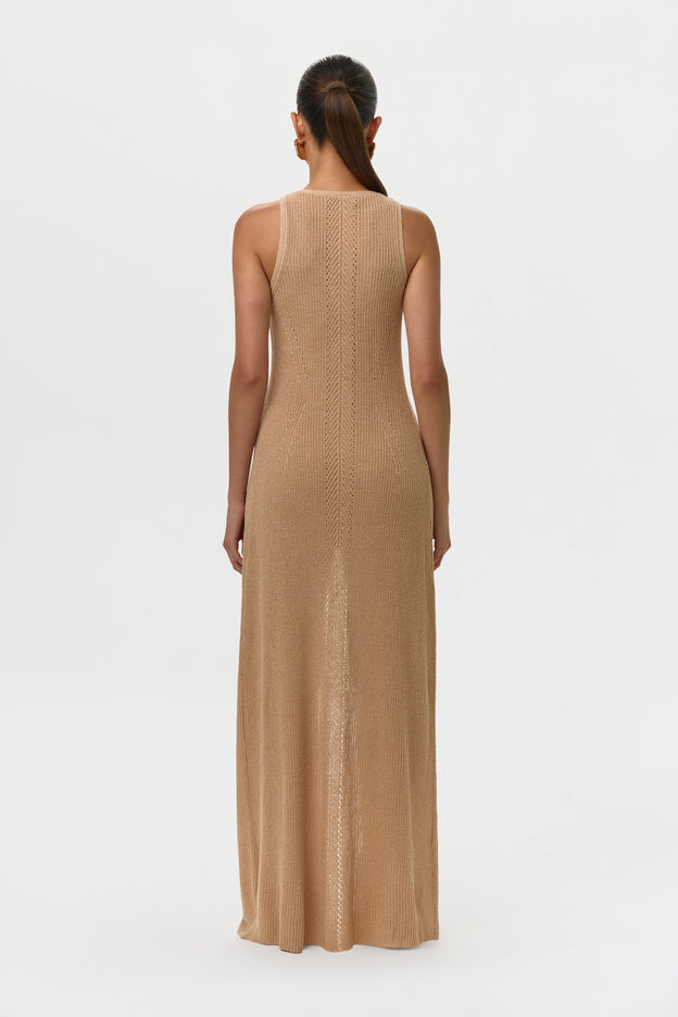 Knit V-Neck Maxi Top
