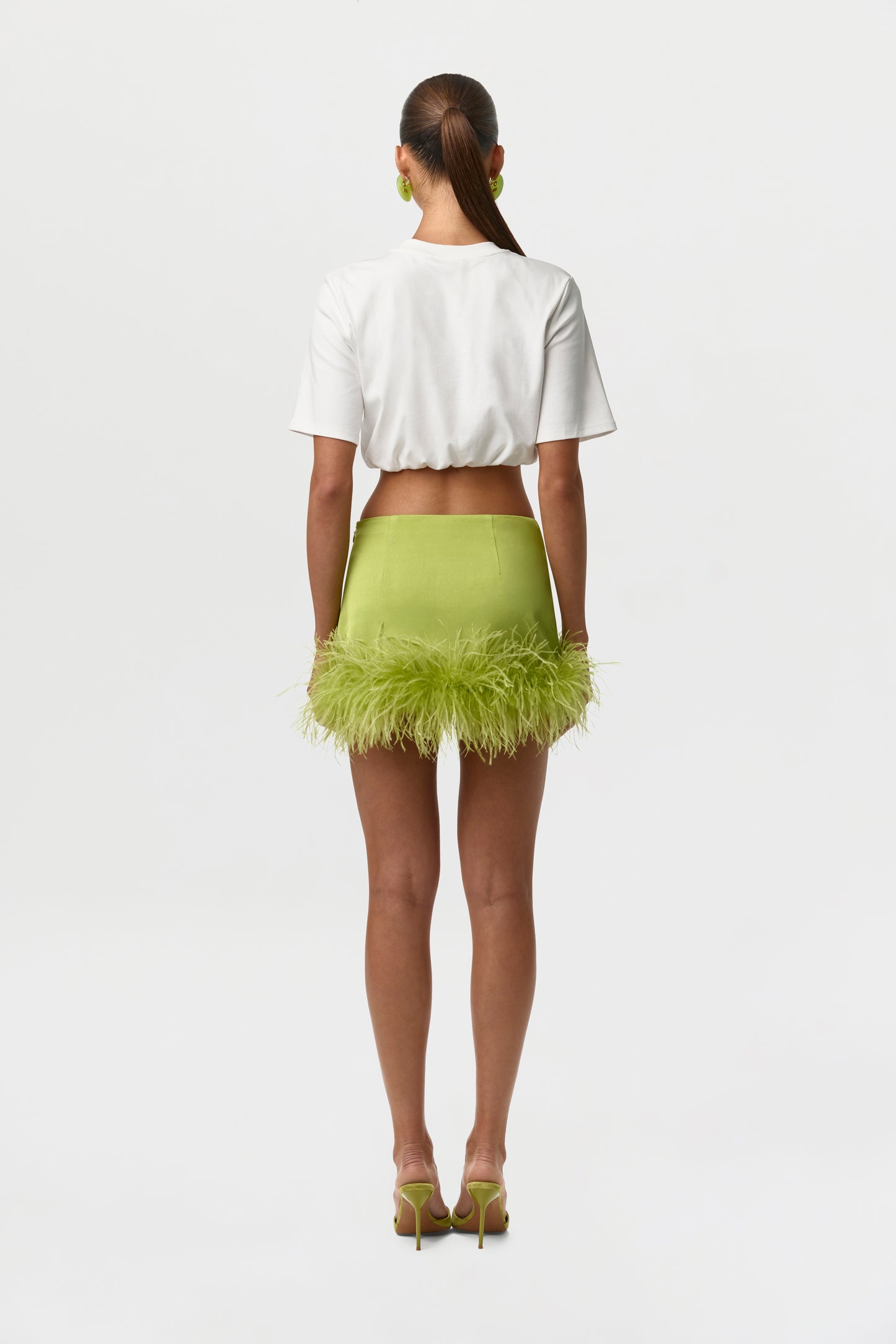 Cotton Crewneck Crop Top