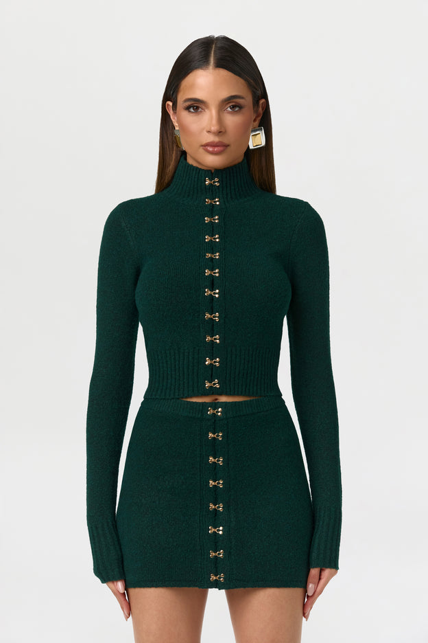 Knit Hook Mini Skirt